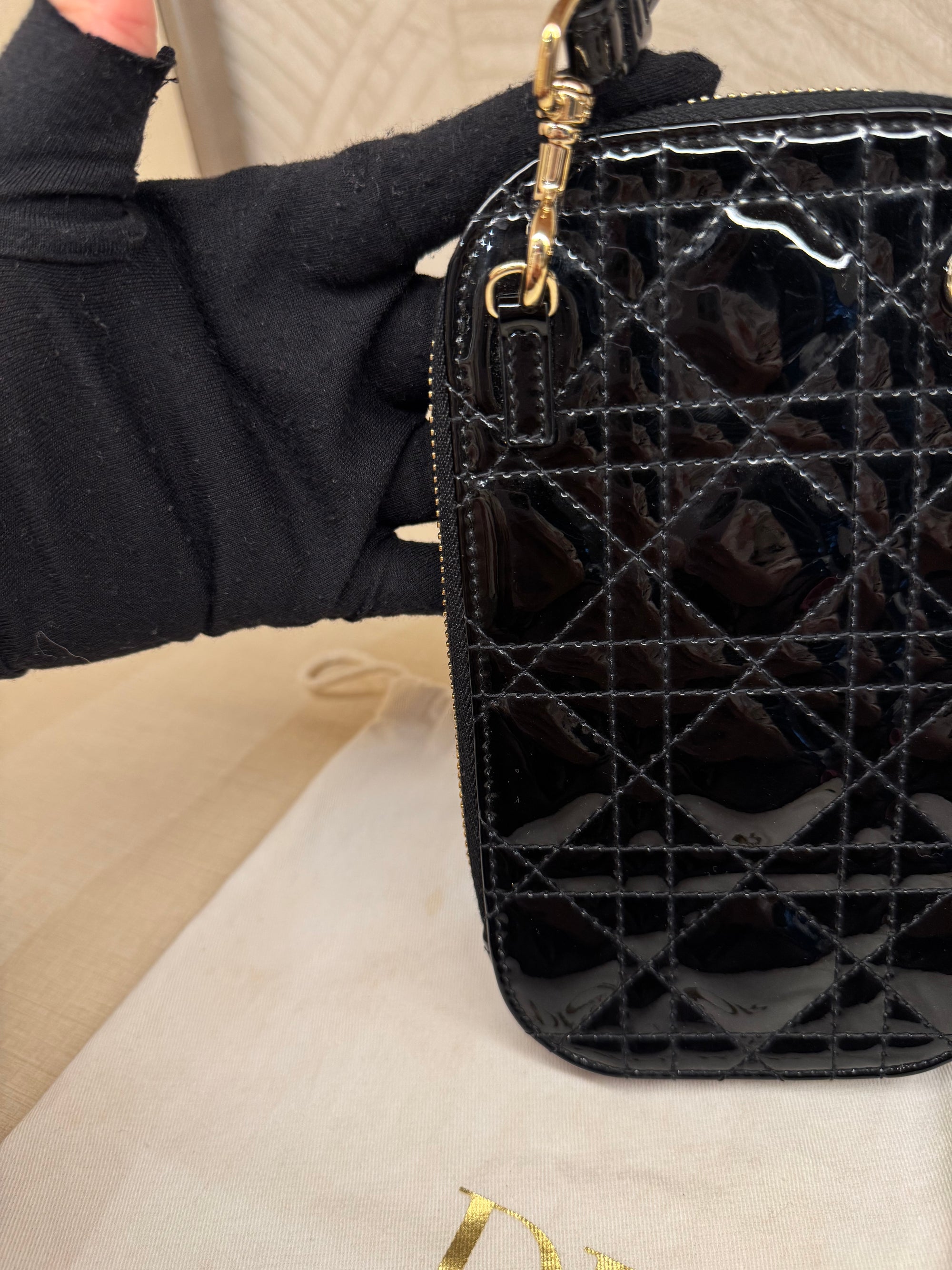 Dior Phone Holder Black