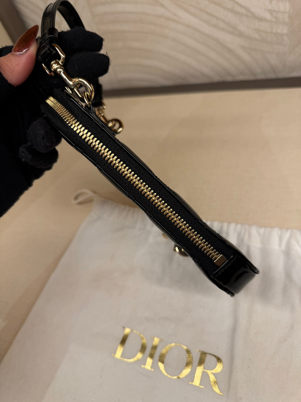 Dior Phone Holder Black