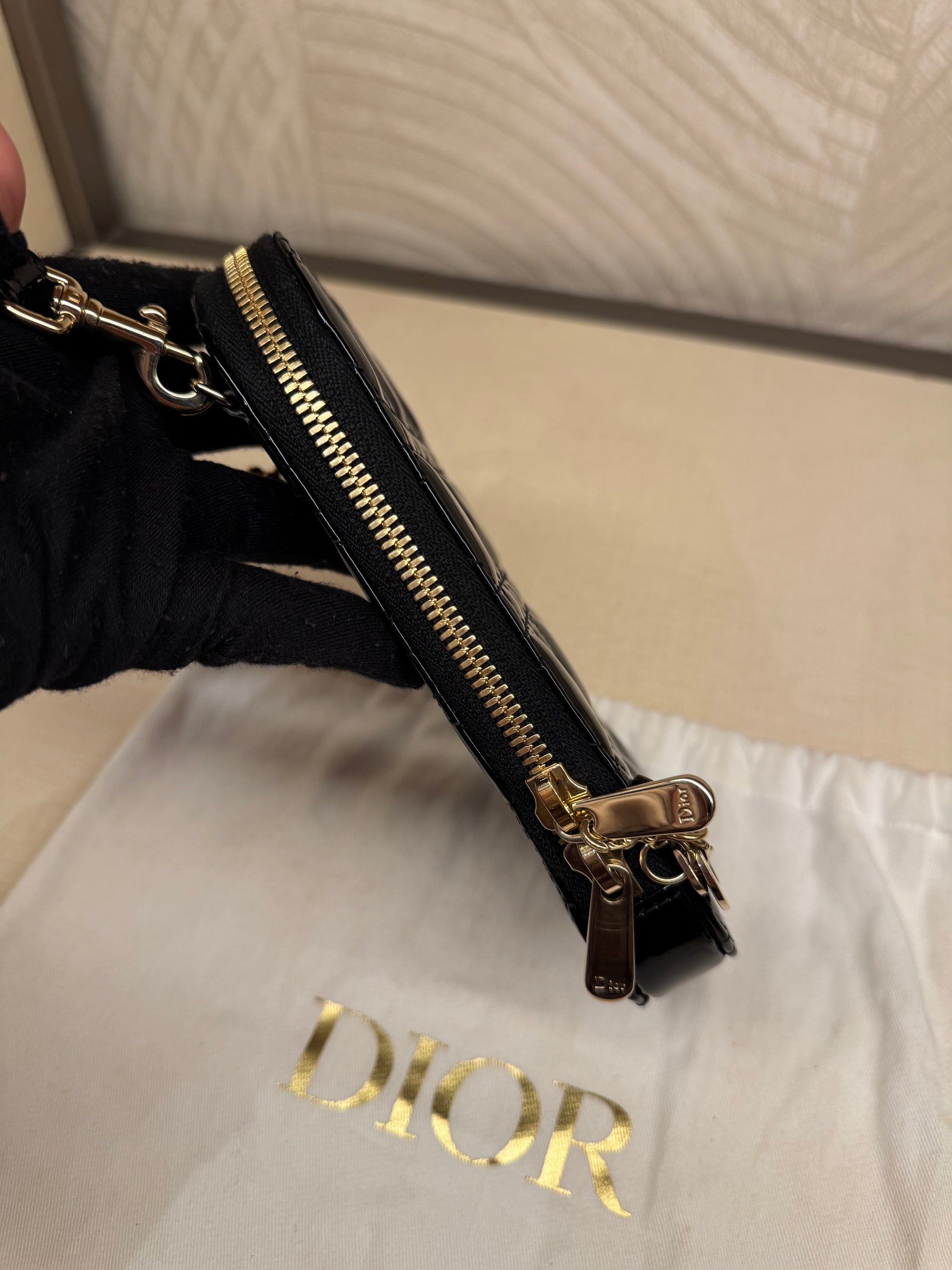 Dior Phone Holder Black