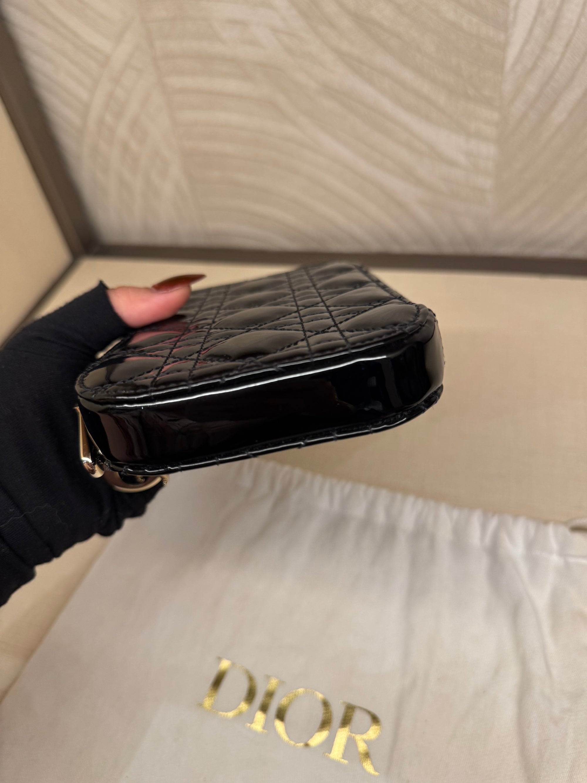 Dior Phone Holder Black