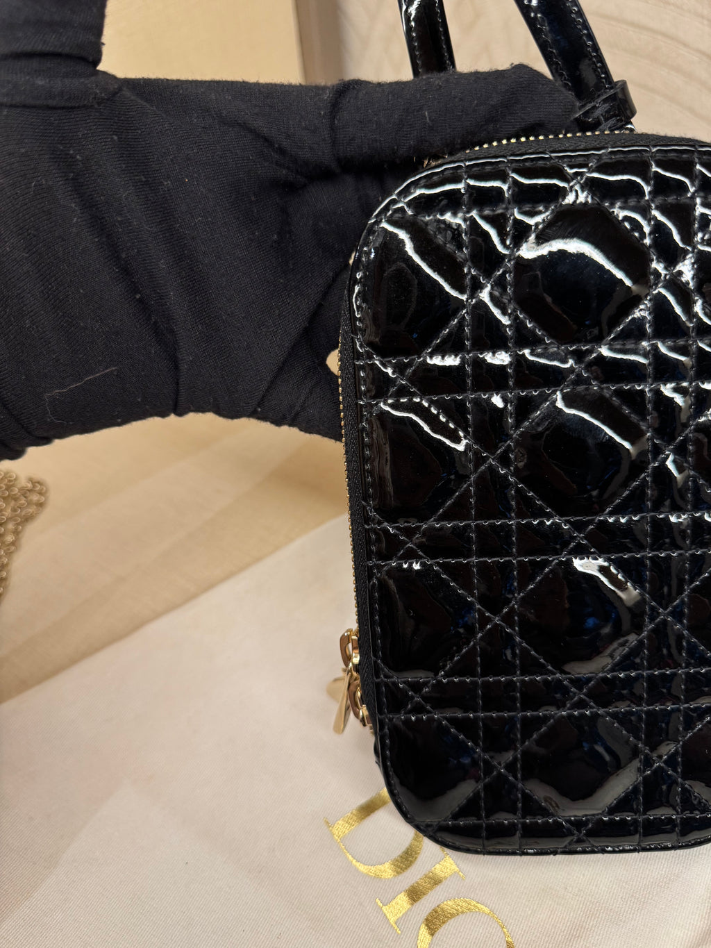Dior Phone Holder Black