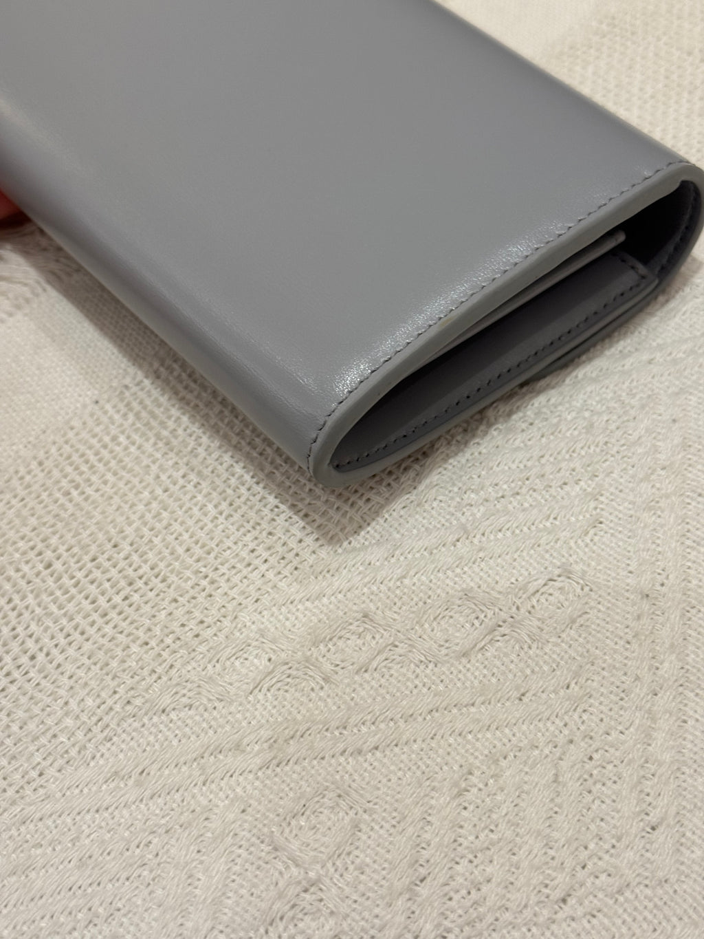 Celine Triomphe Long wallet Pearl Blue