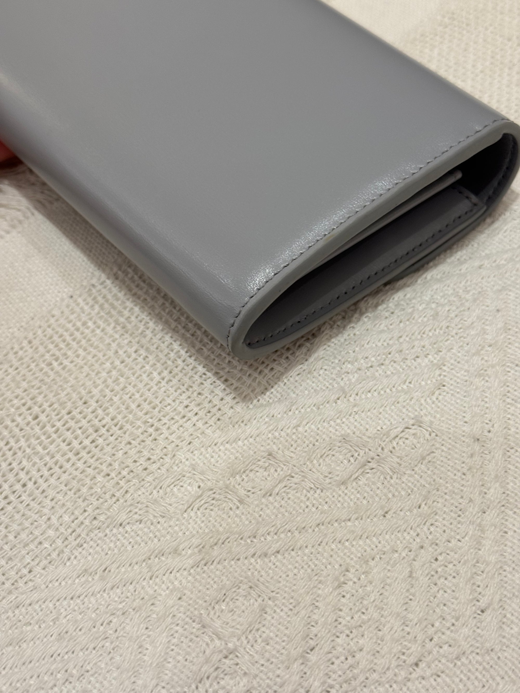 Celine Triomphe Long wallet Pearl Blue