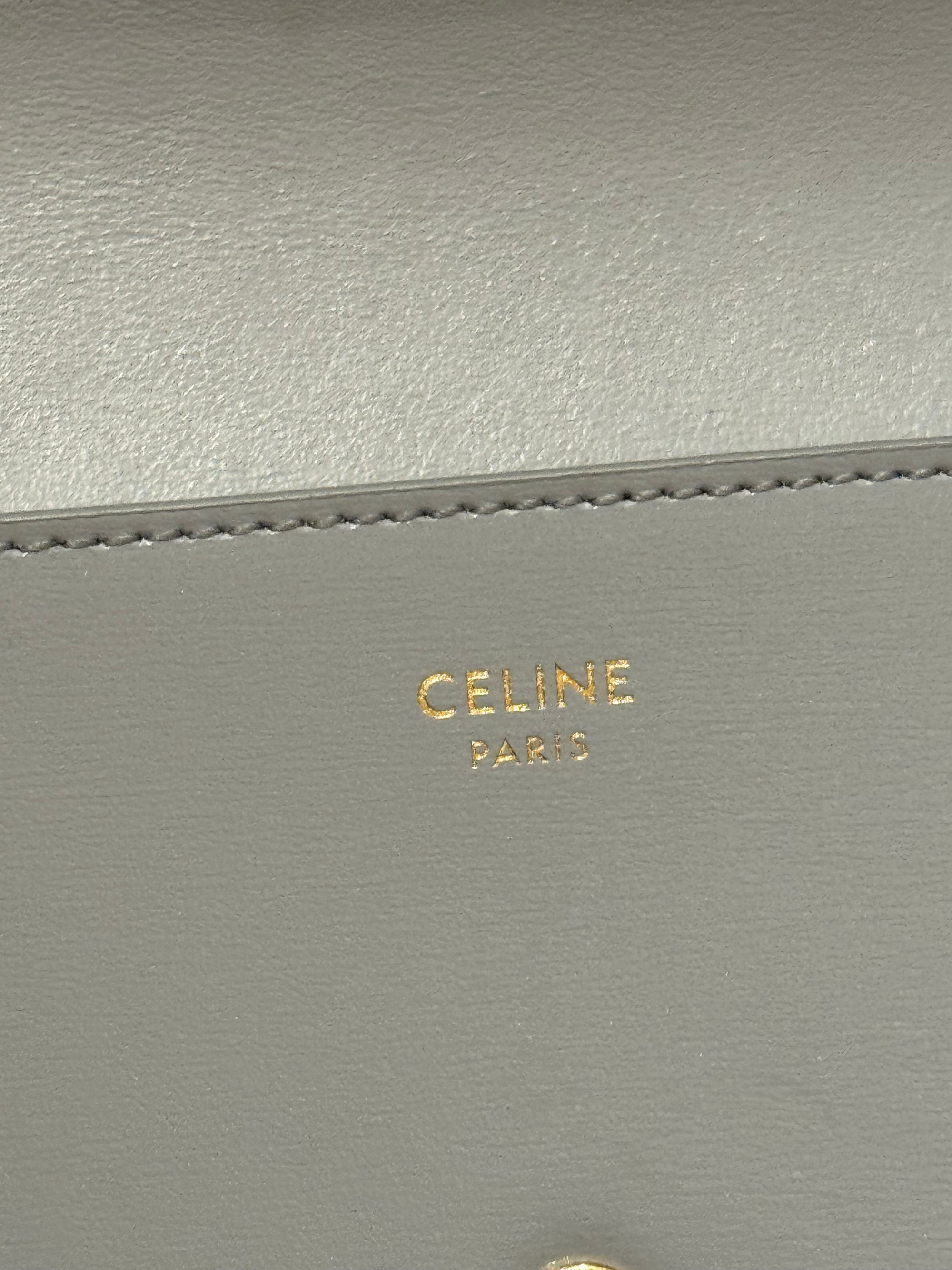 Celine Triomphe Long wallet Pearl Blue