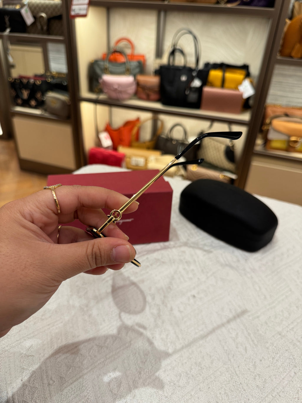 Salvatore Ferragamo Sunglasses Black Gold