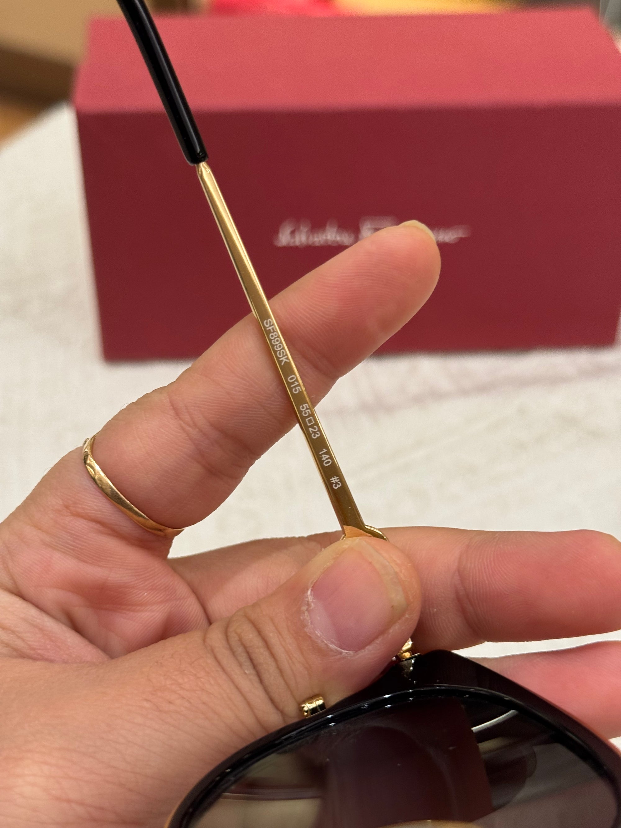 Salvatore Ferragamo Sunglasses Black Gold