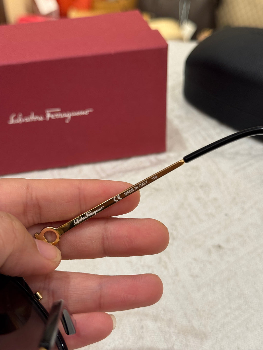 Salvatore Ferragamo Sunglasses Black Gold