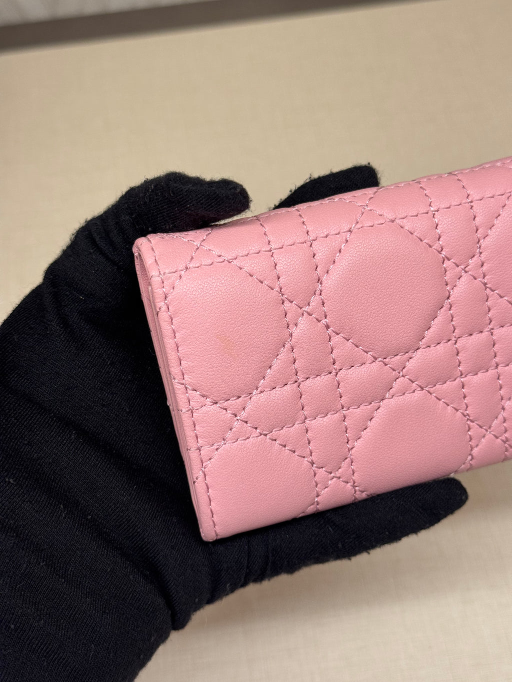 Dior Card Wallet Pink