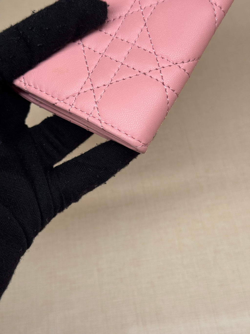 Dior Card Wallet Pink