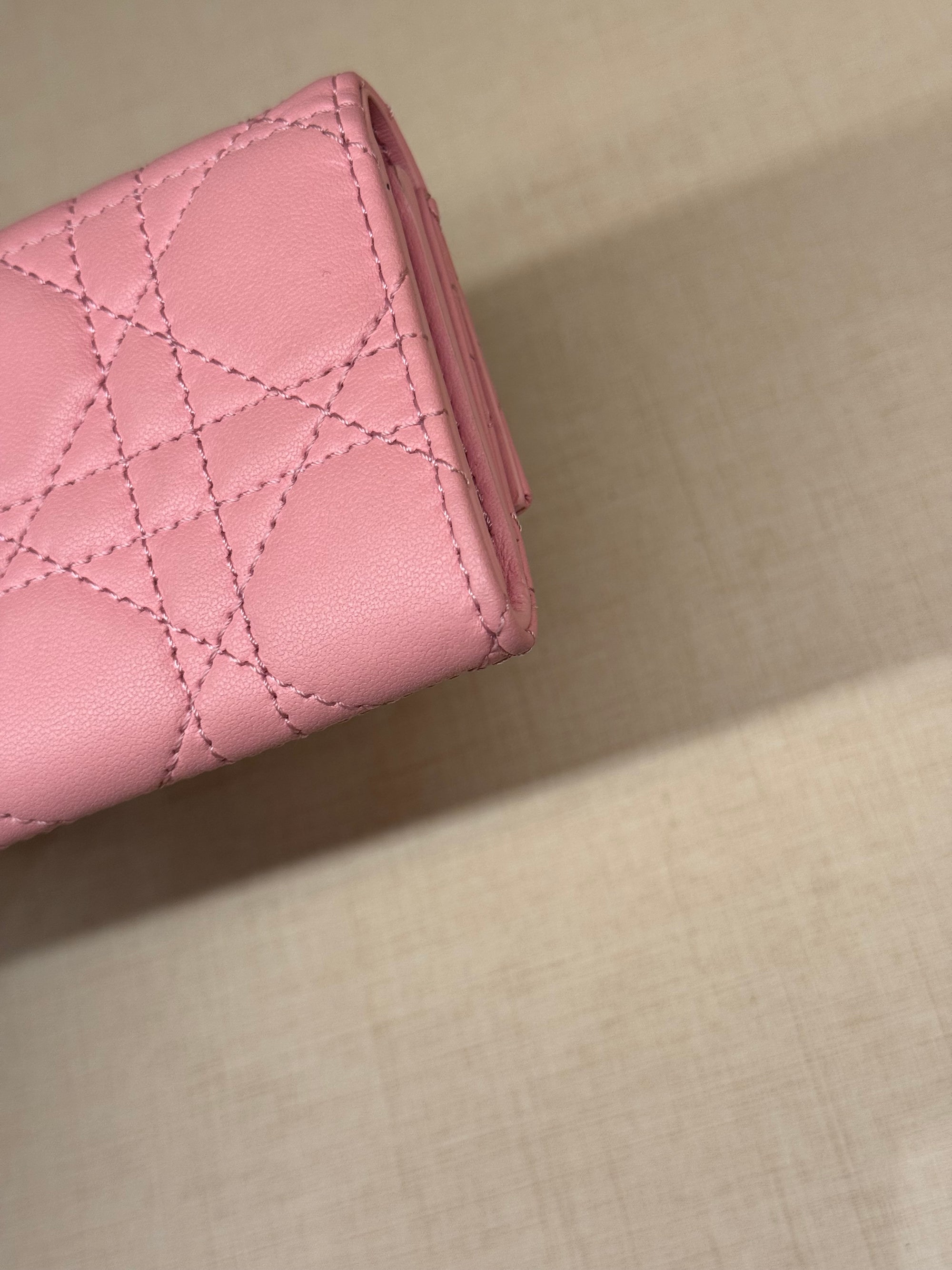 Dior Card Wallet Pink