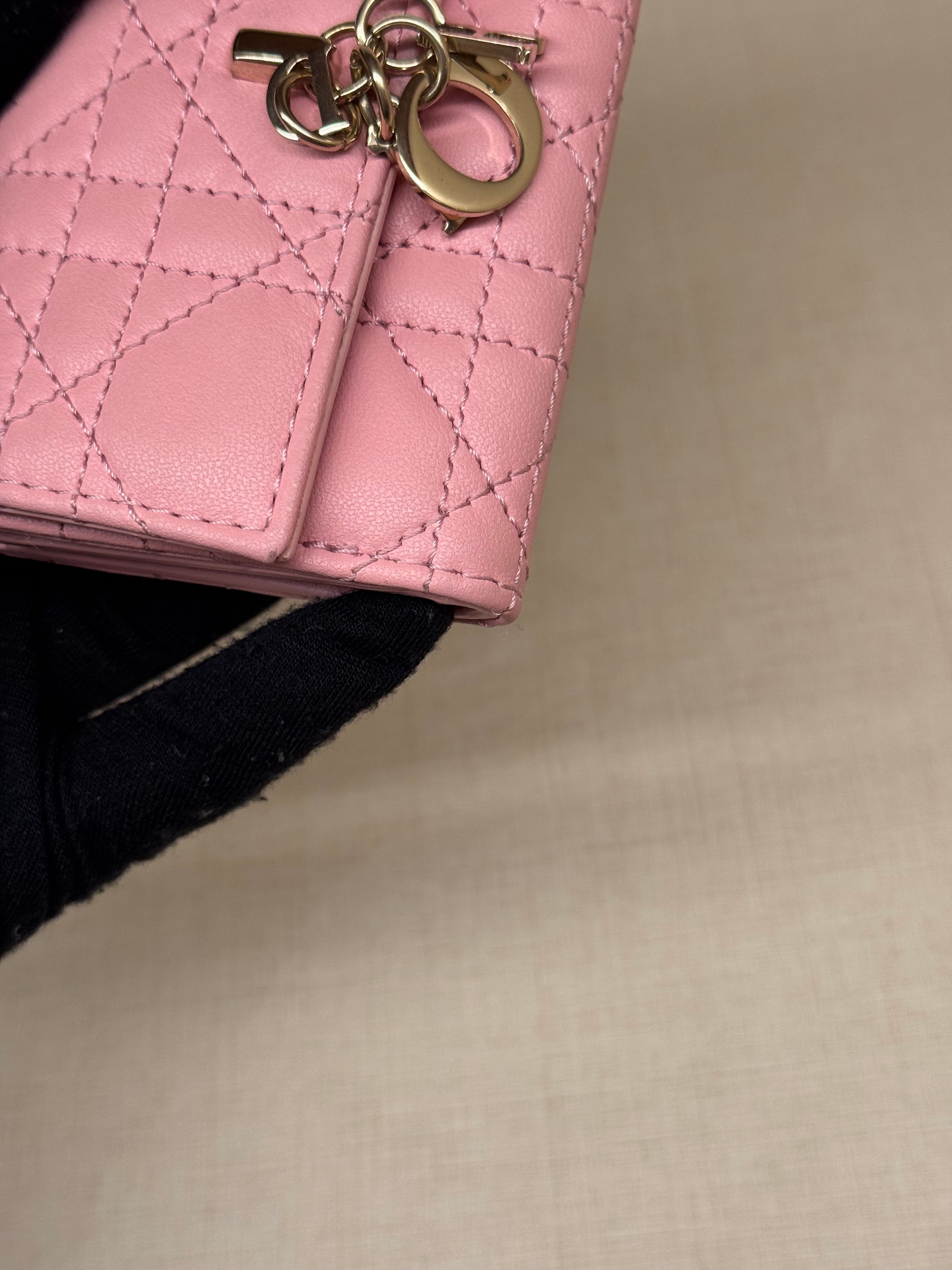 Dior Card Wallet Pink