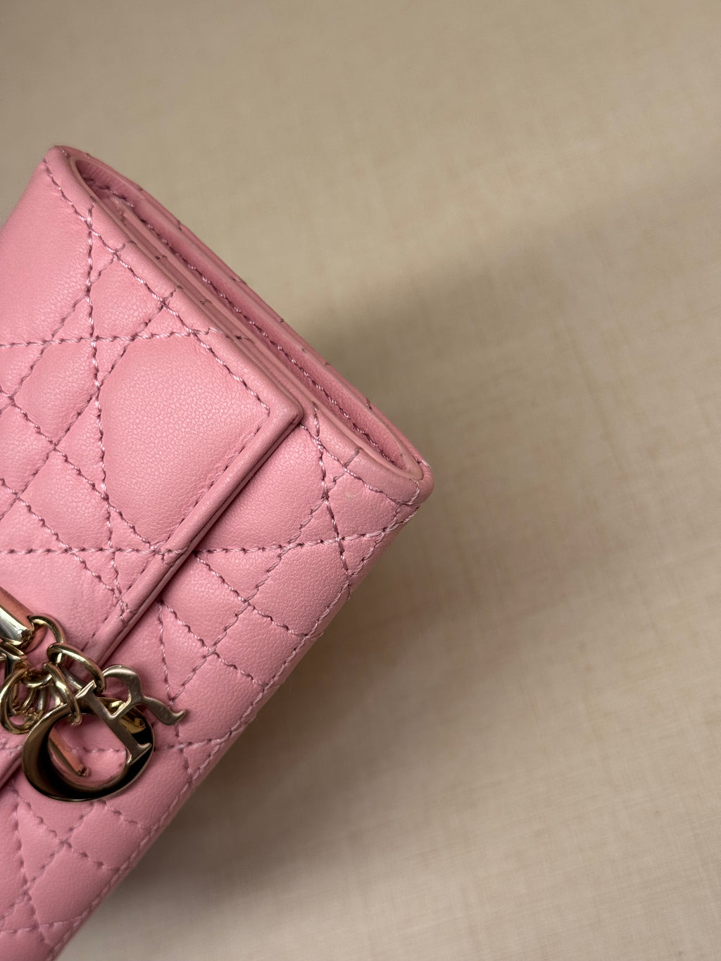 Dior Card Wallet Pink