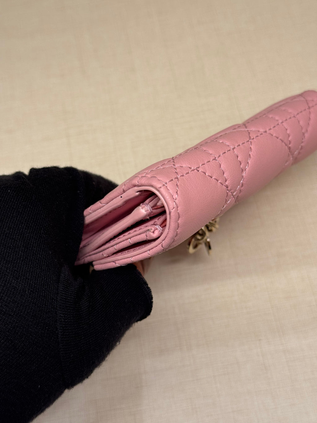 Dior Card Wallet Pink