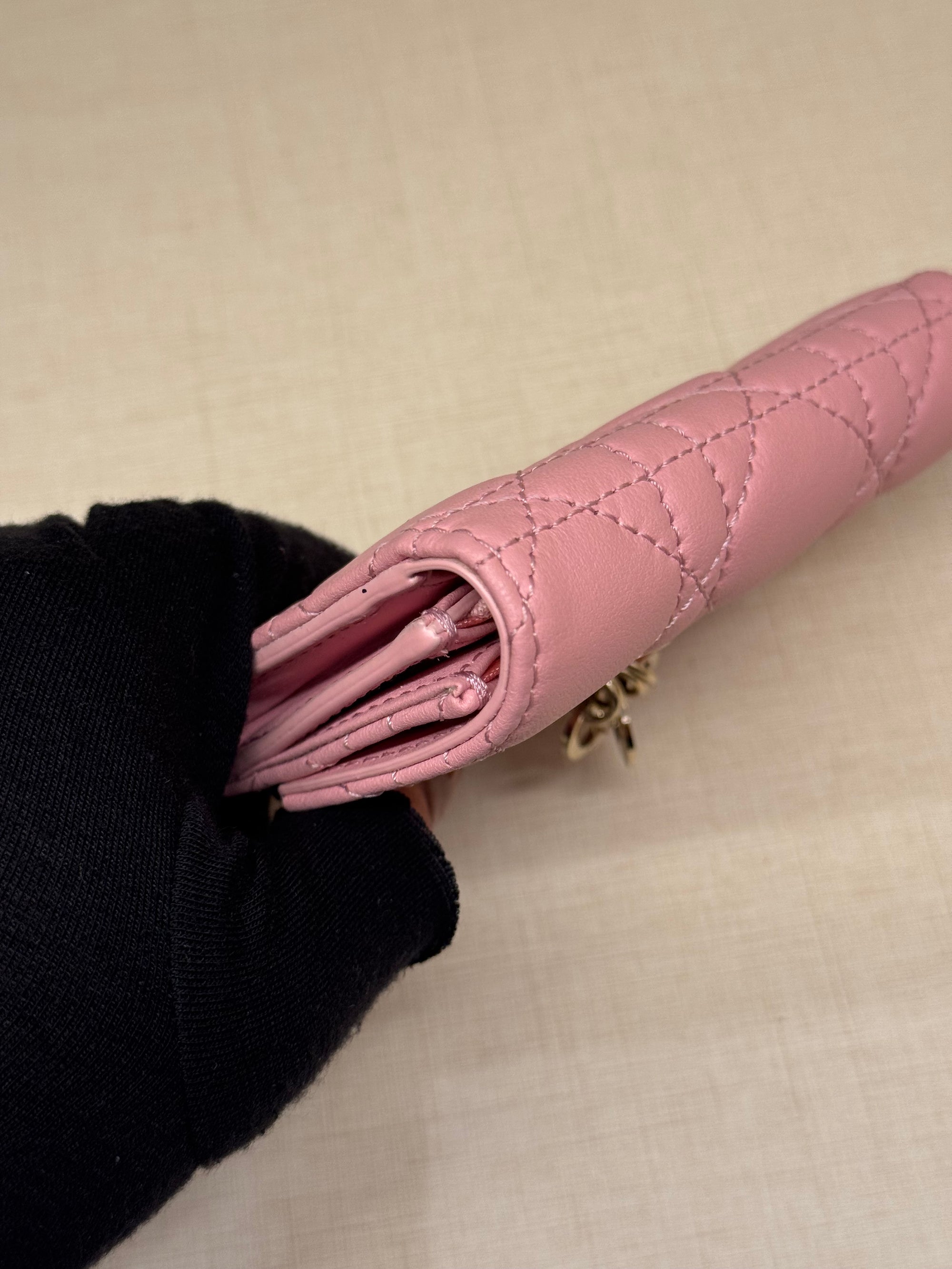 Dior Card Wallet Pink