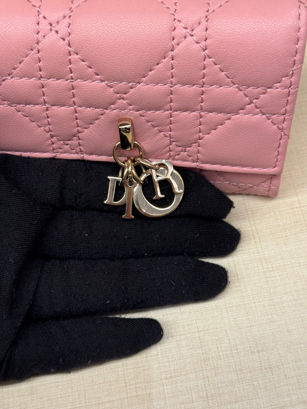 Dior Card Wallet Pink