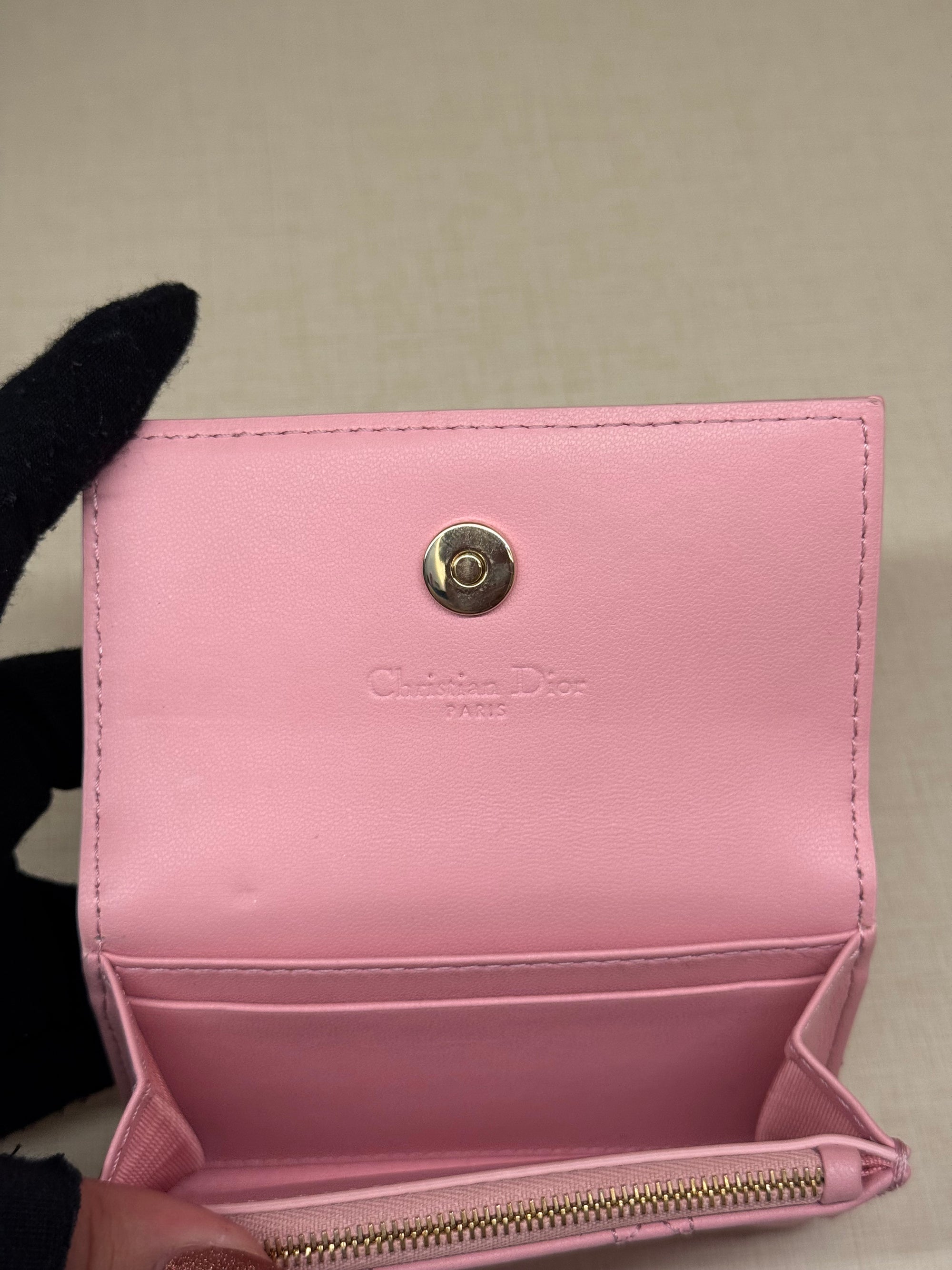 Dior Card Wallet Pink