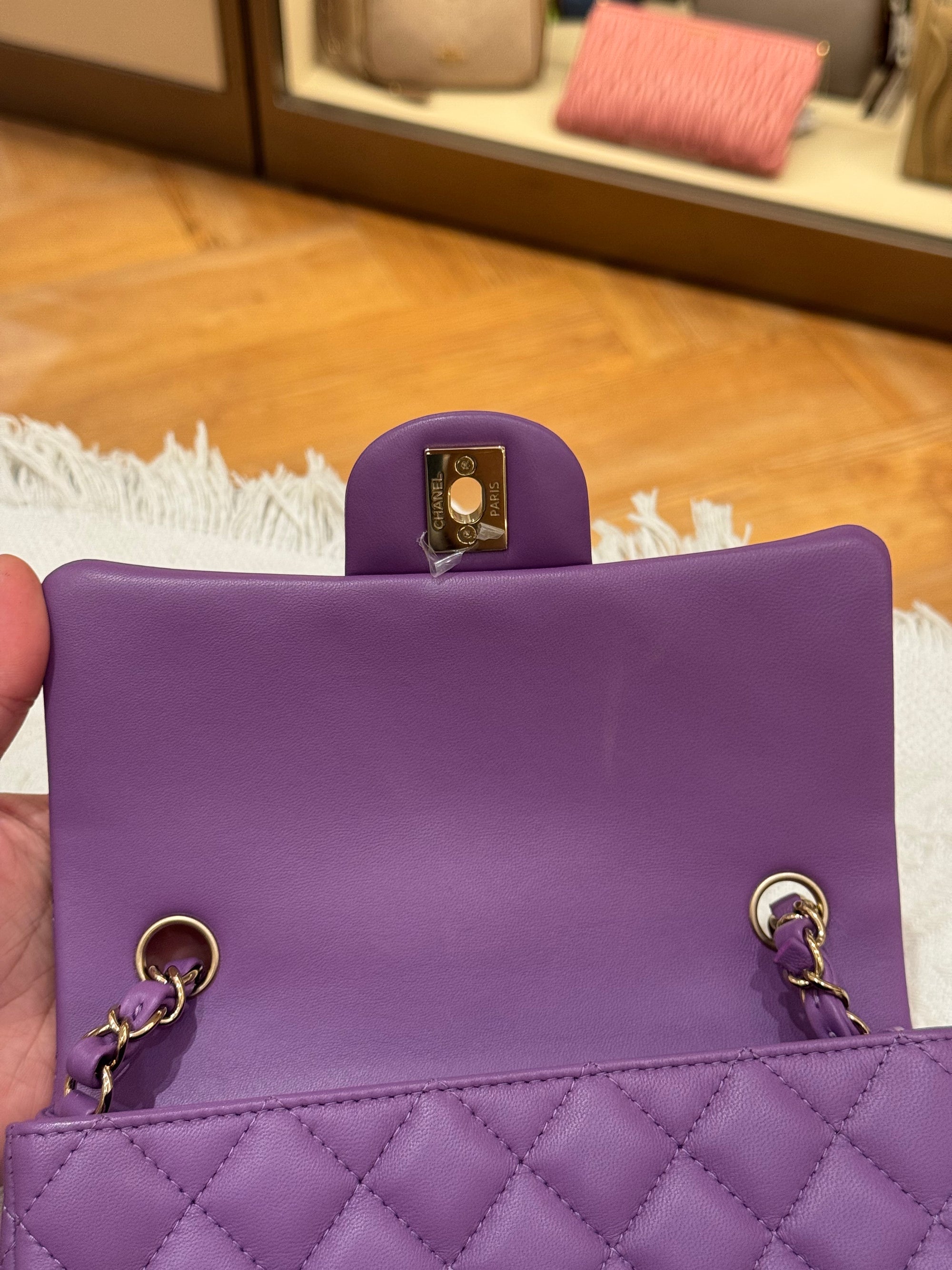 Chanel Mini Rectangle Flap Purple