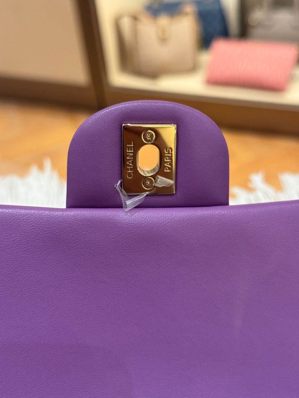 Chanel Mini Rectangle Flap Purple