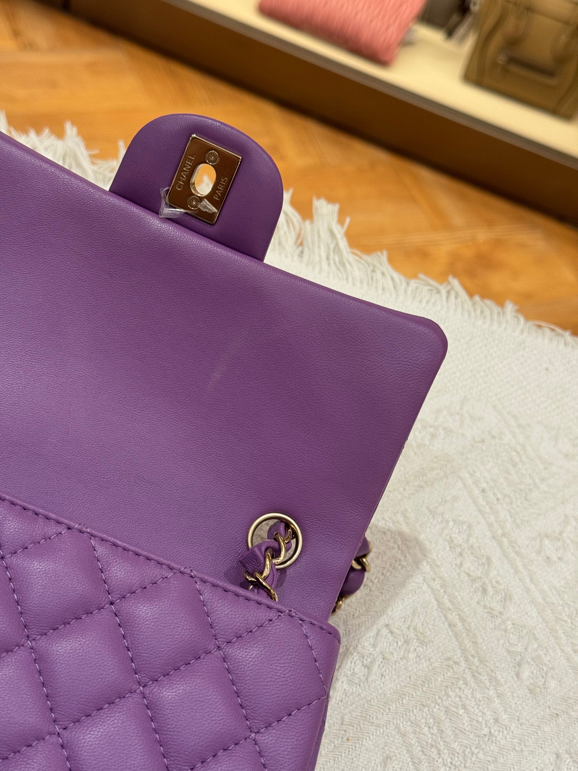 Chanel Mini Rectangle Flap Purple