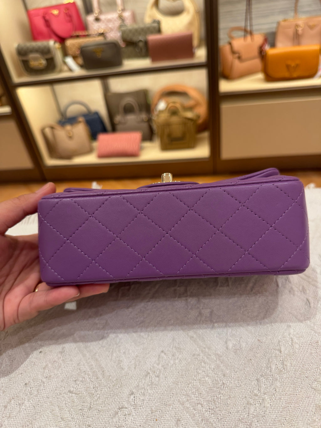 Chanel Mini Rectangle Flap Purple