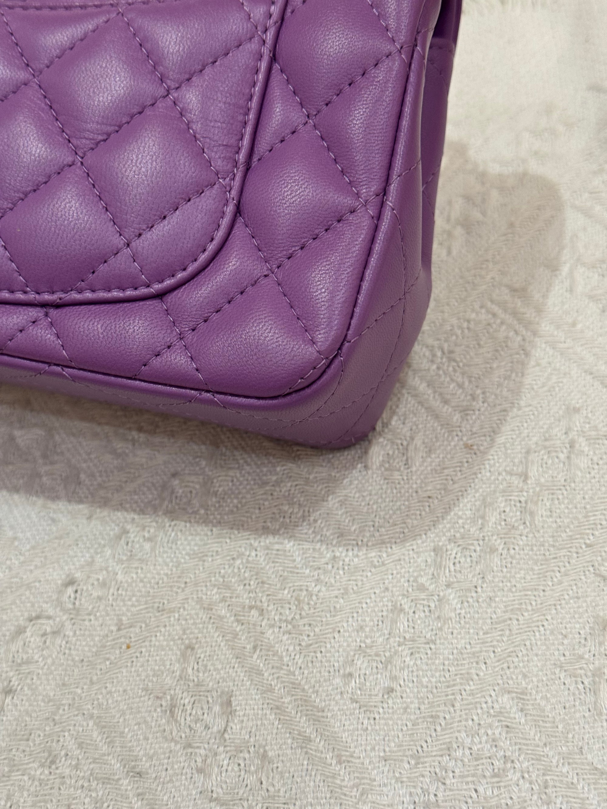 Chanel Mini Rectangle Flap Purple