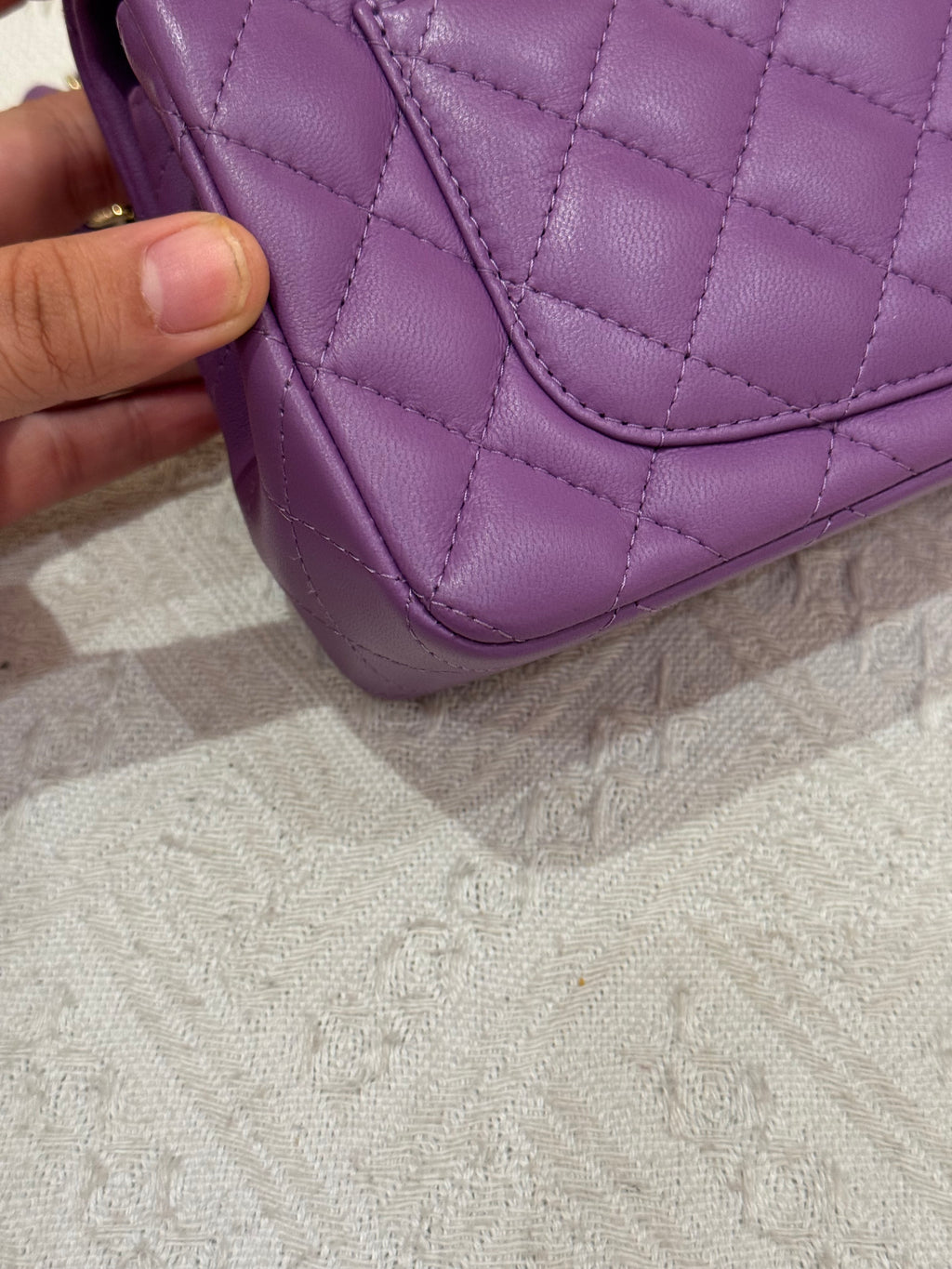 Chanel Mini Rectangle Flap Purple