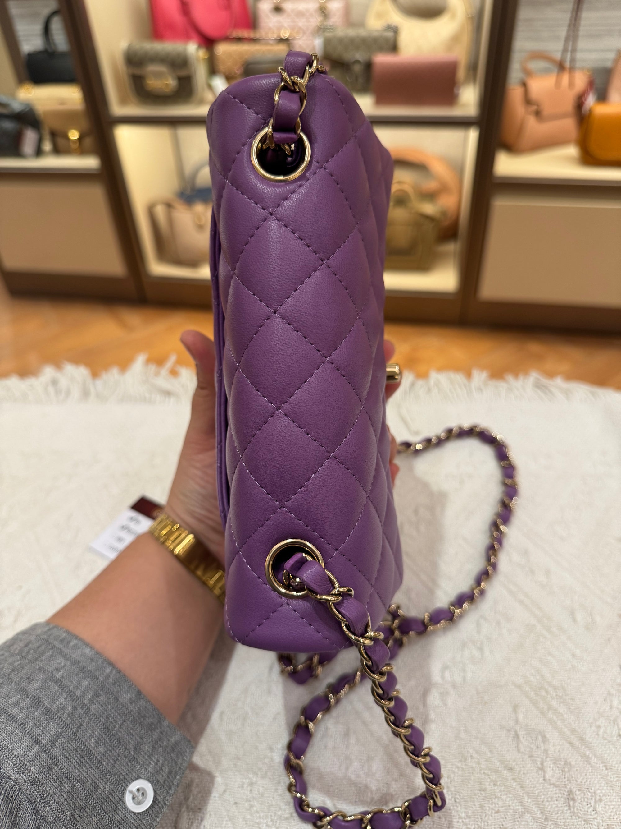 Chanel Mini Rectangle Flap Purple