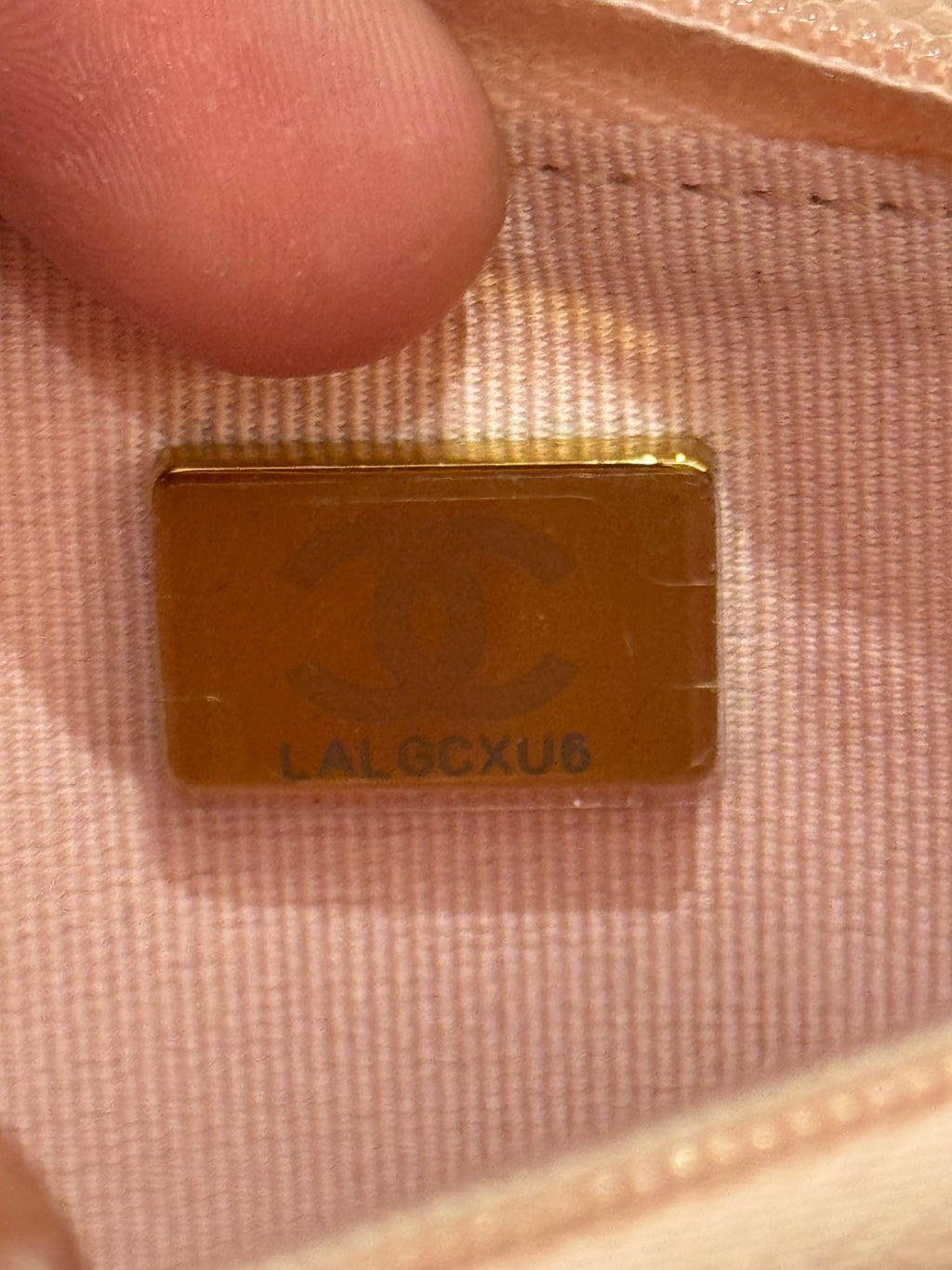 Chanel Classic Wallet On Chain Caviar Light Pink