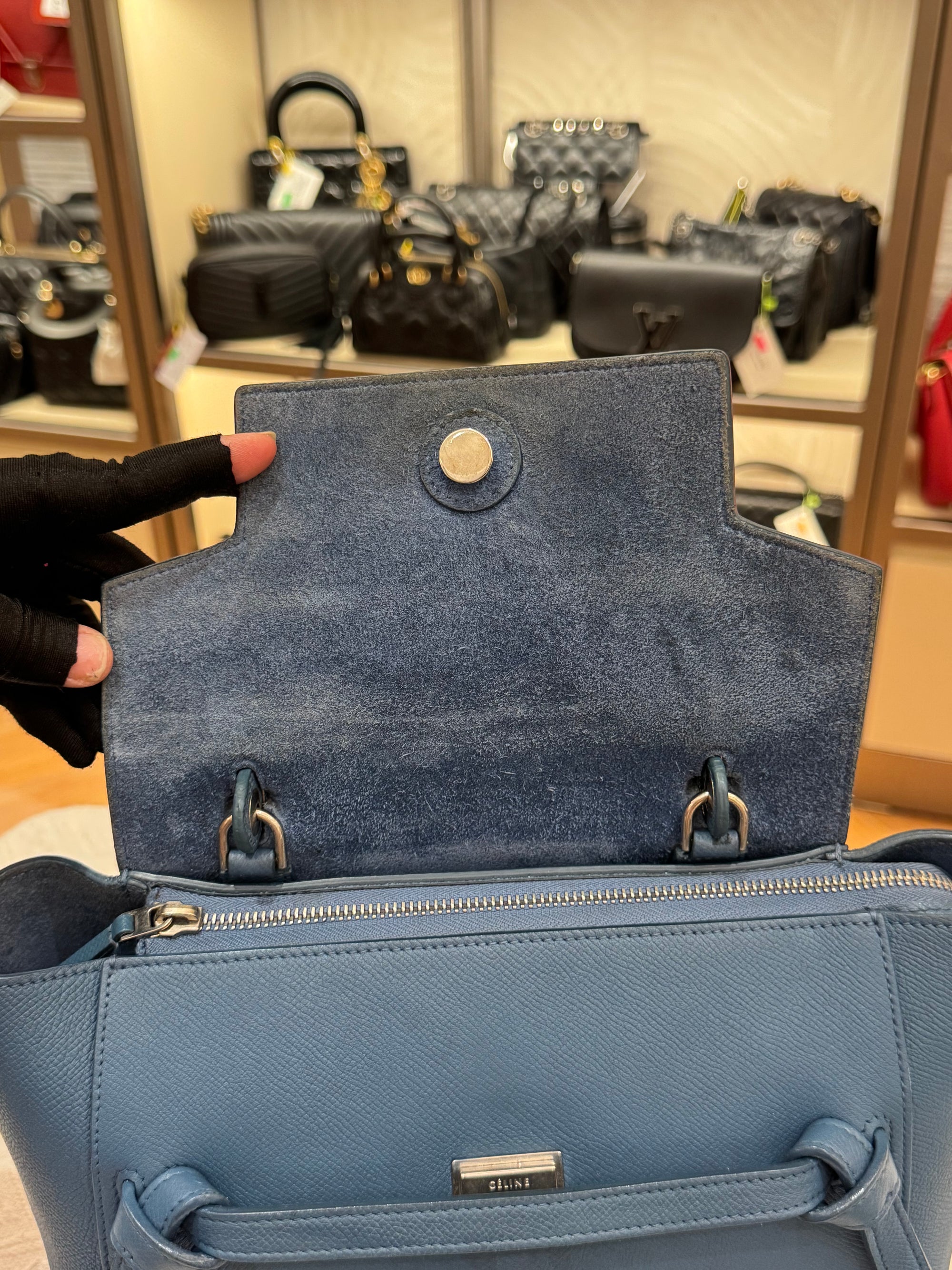 Celine Micro Belt Bag Blue