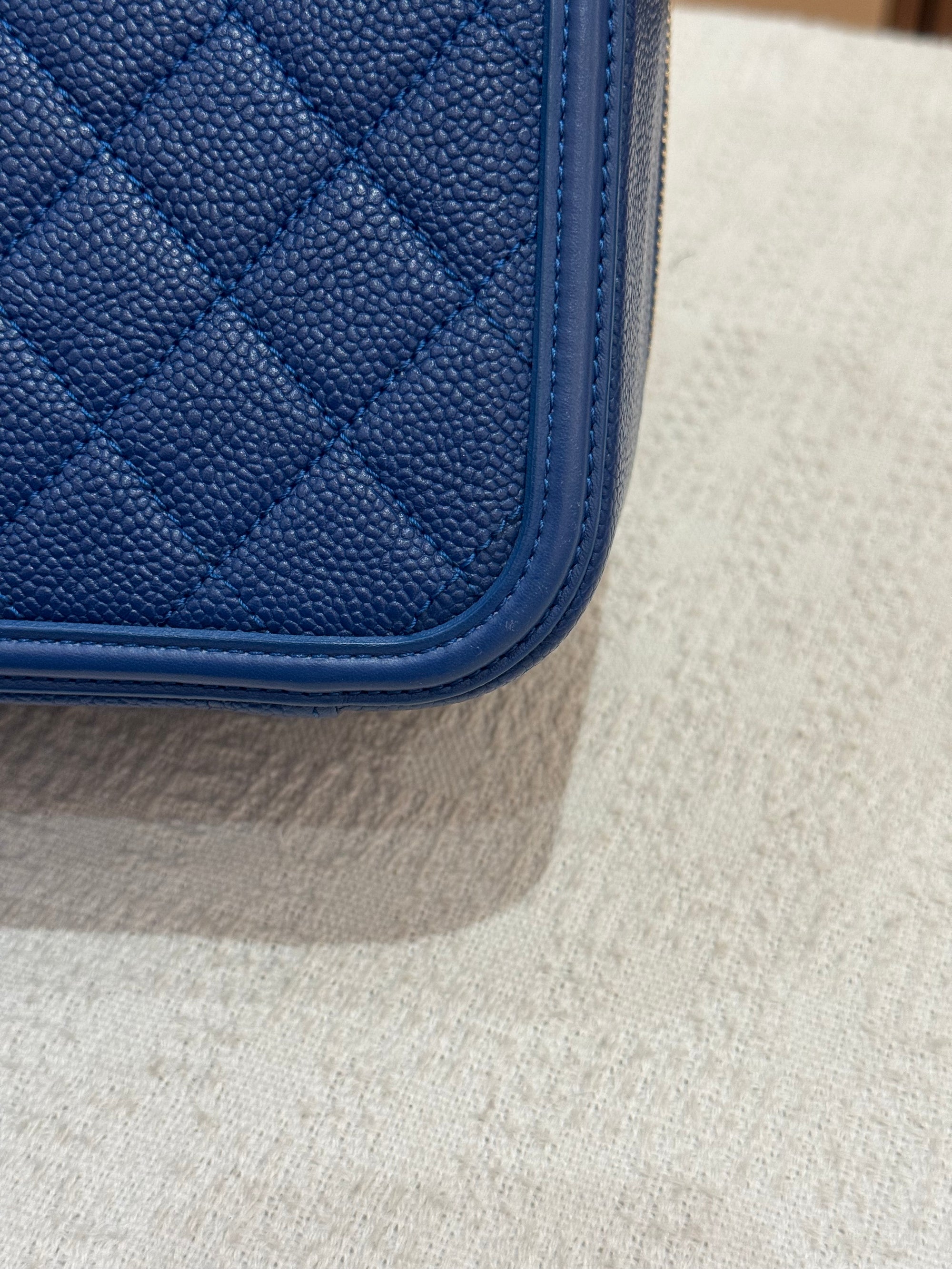 Chanel Filigree Vanity Caviar Blue