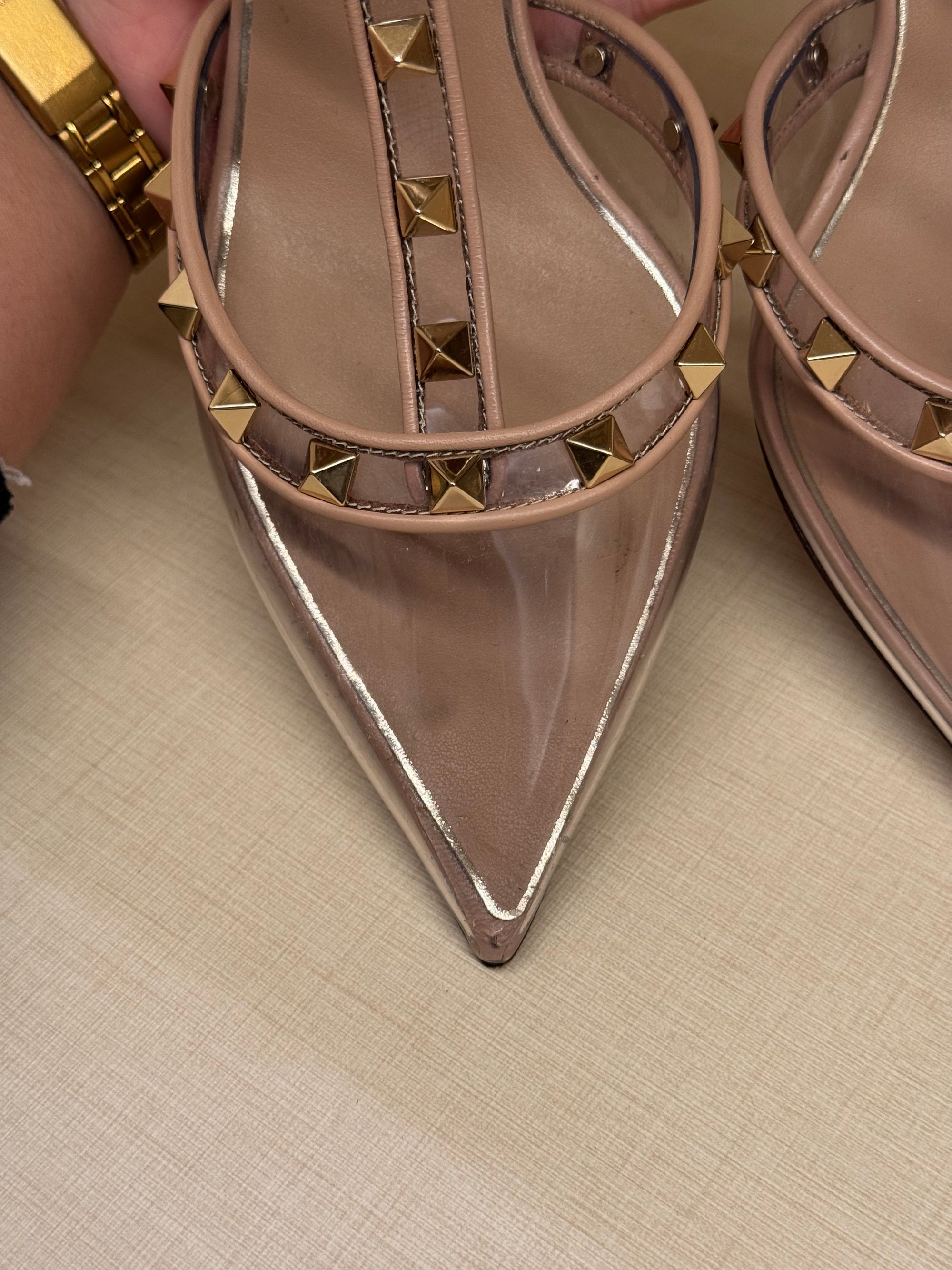 Valentino Heels Studed Transparant