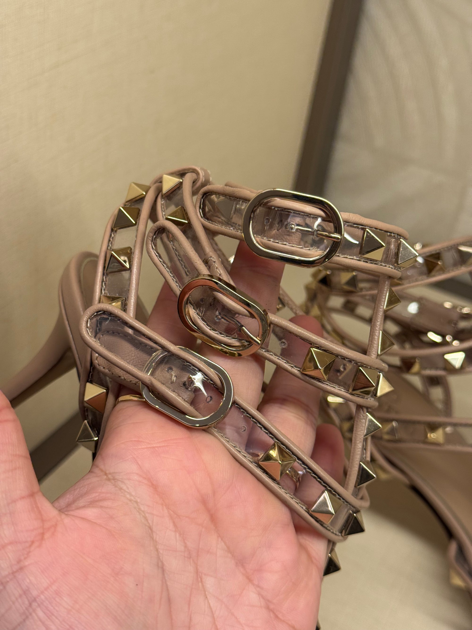 Valentino Heels Studed Transparant