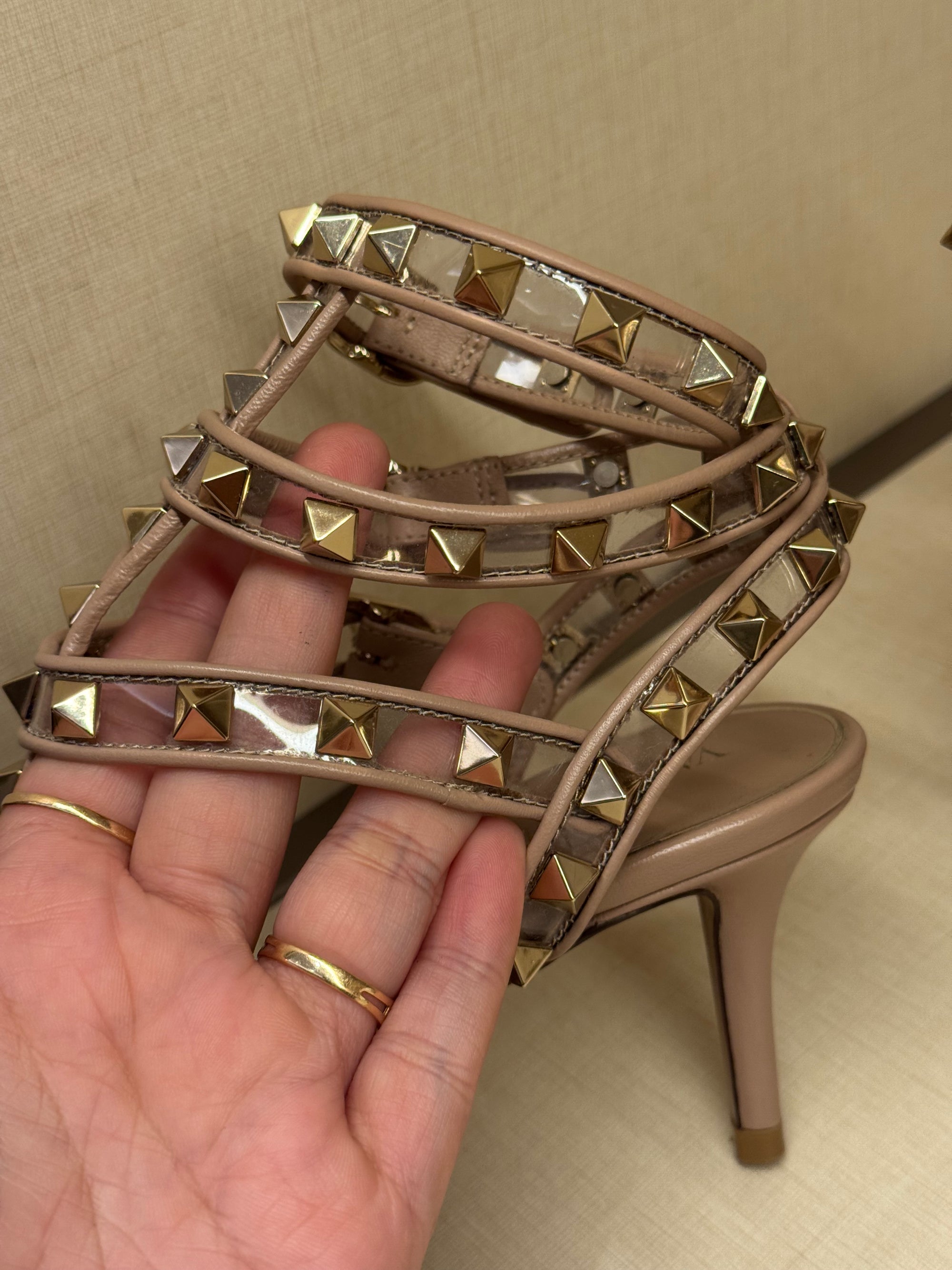Valentino Heels Studed Transparant