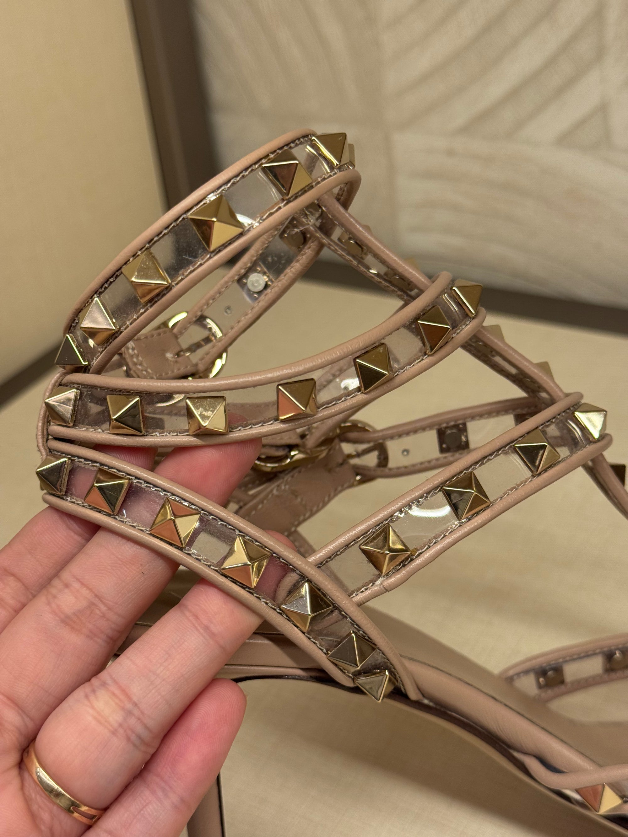 Valentino Heels Studed Transparant
