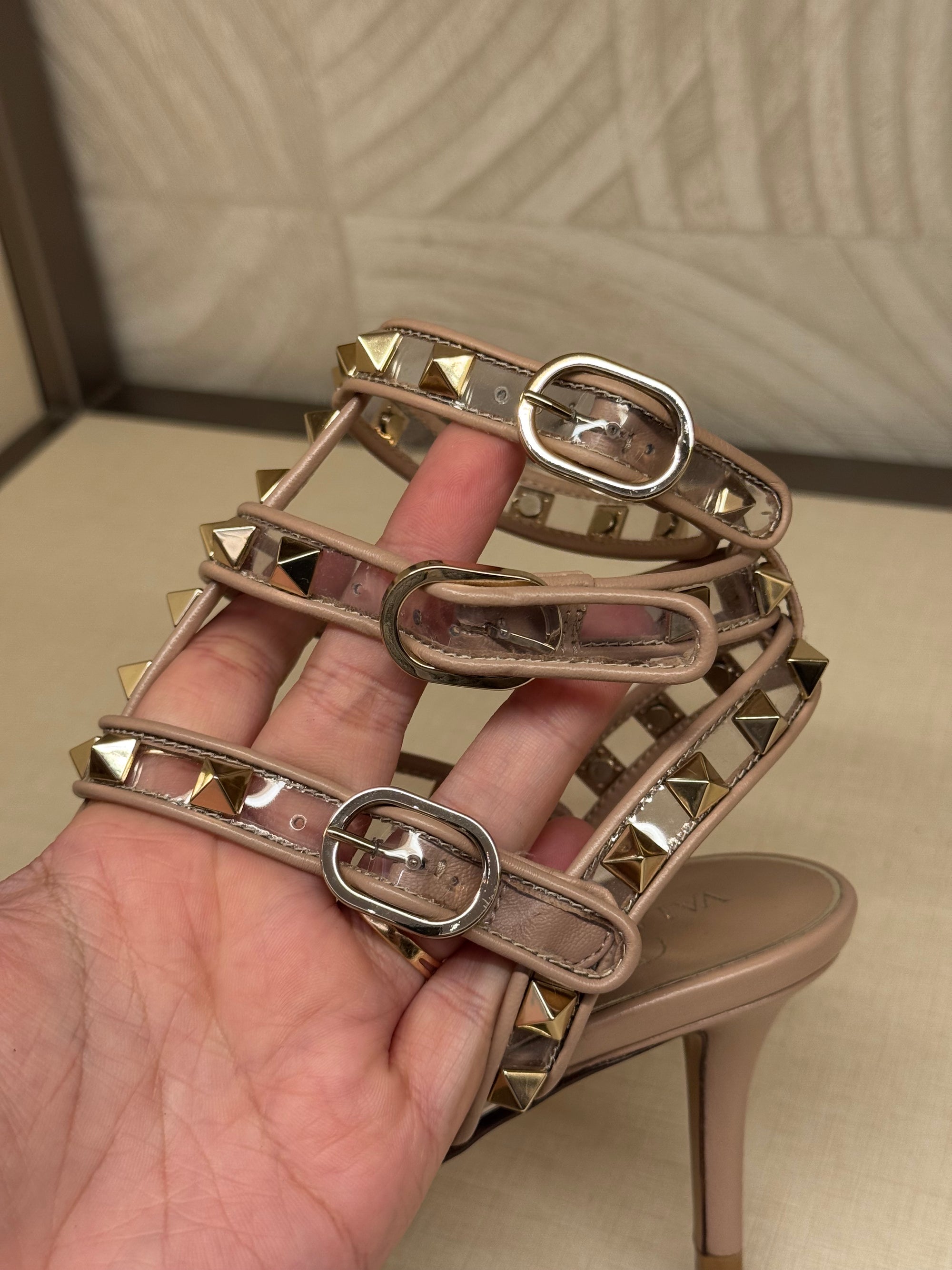 Valentino Heels Studed Transparant