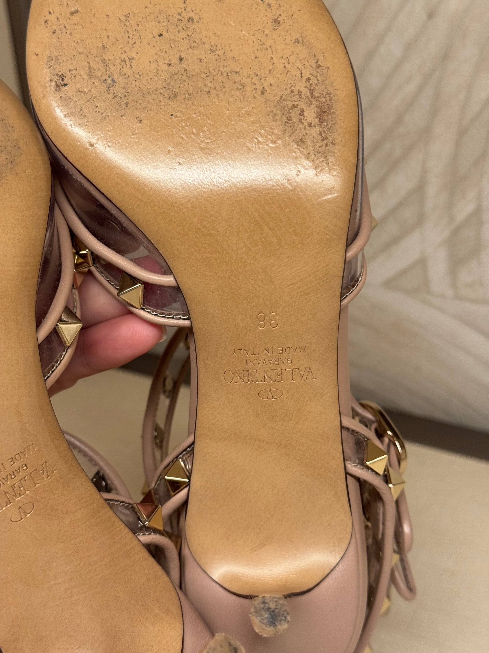 Valentino Heels Studed Transparant