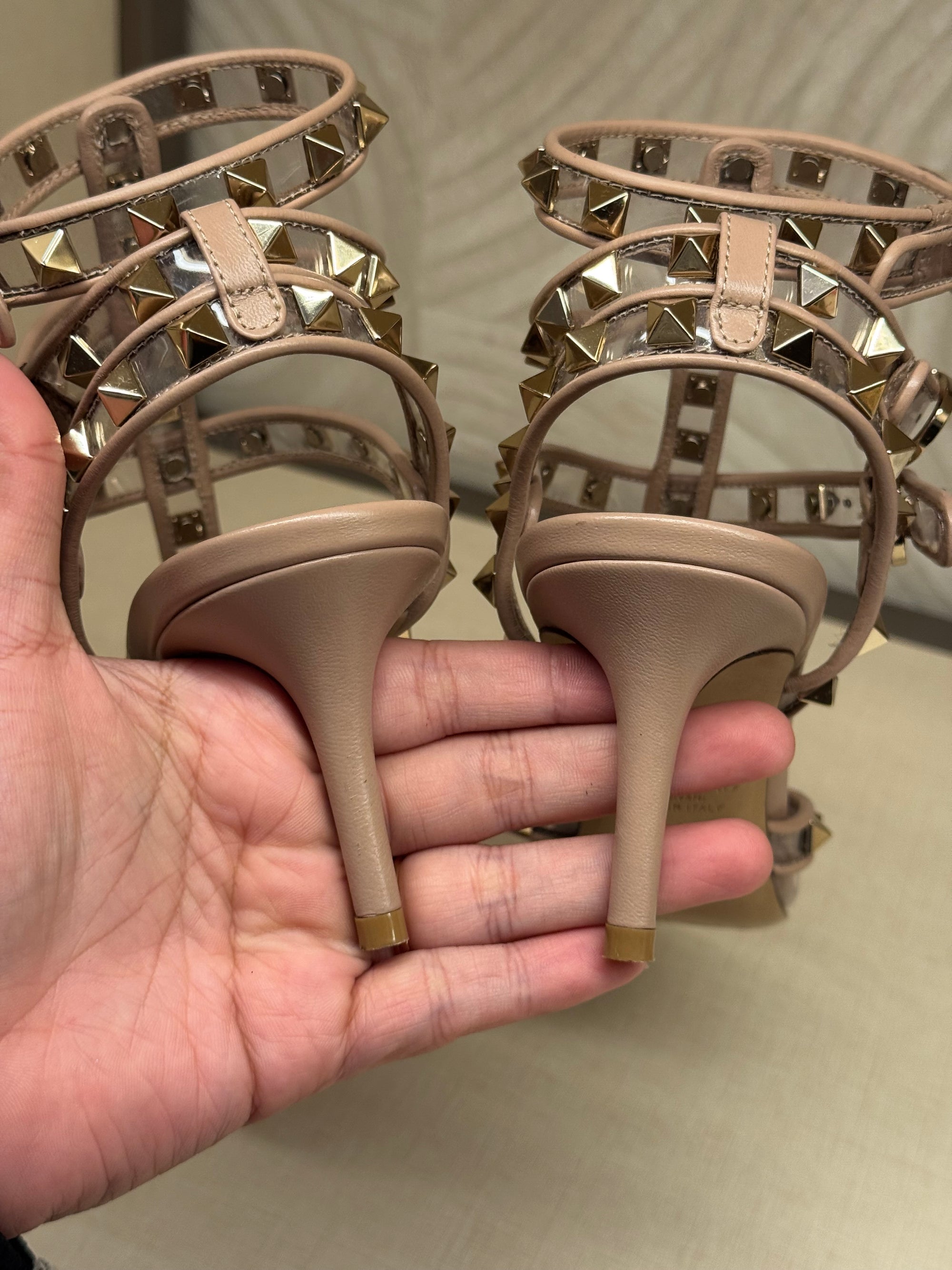 Valentino Heels Studed Transparant