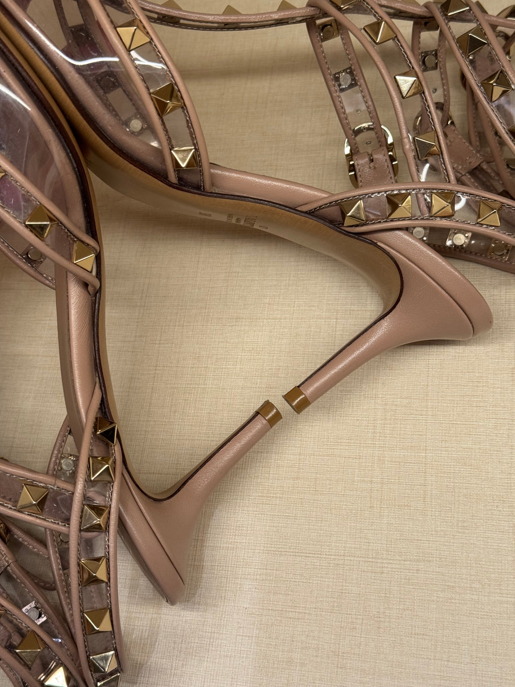 Valentino Heels Studed Transparant