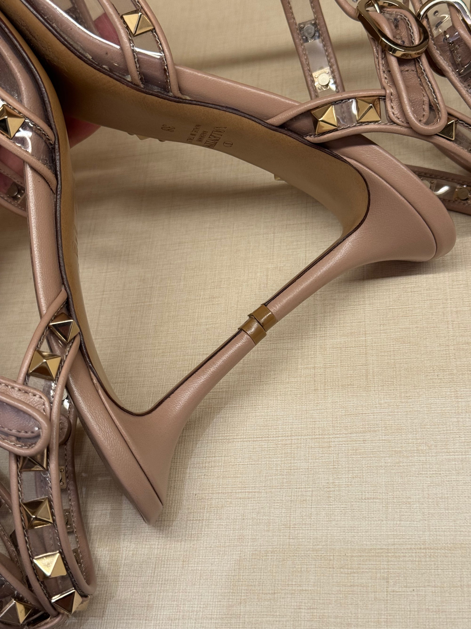 Valentino Heels Studed Transparant