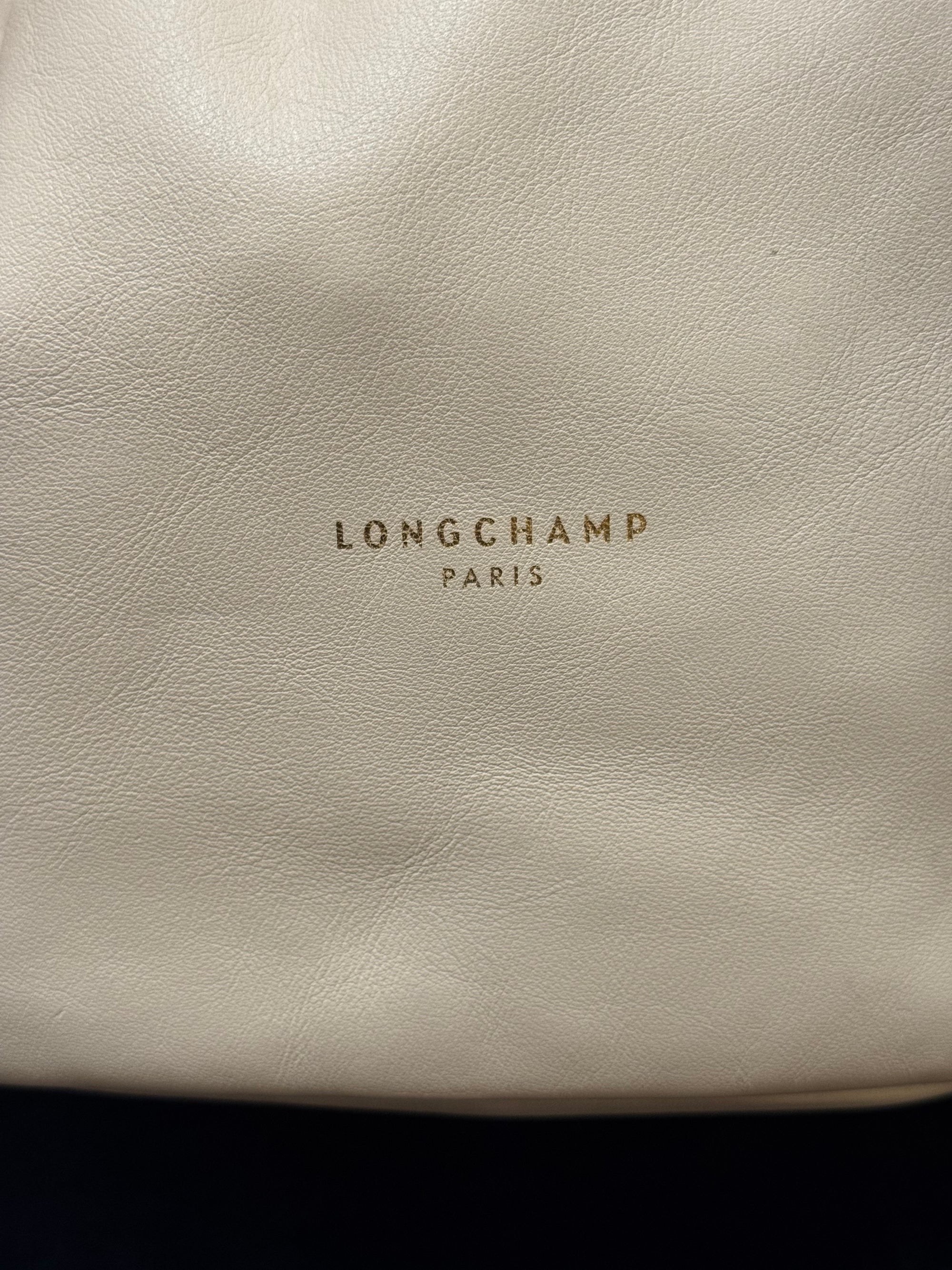 Longchamp Bucket Broken White