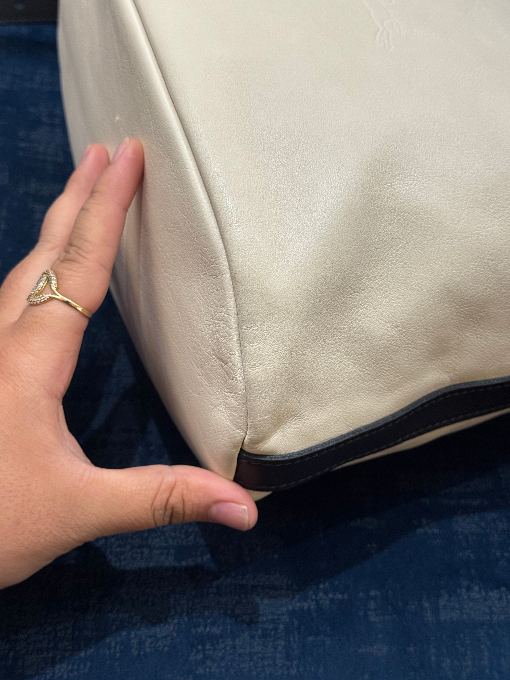 Longchamp Bucket Broken White