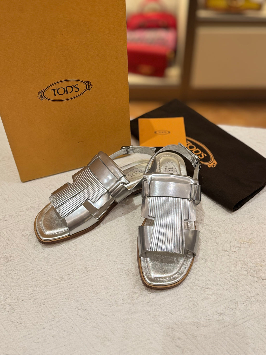 Tods Sandals Fringe