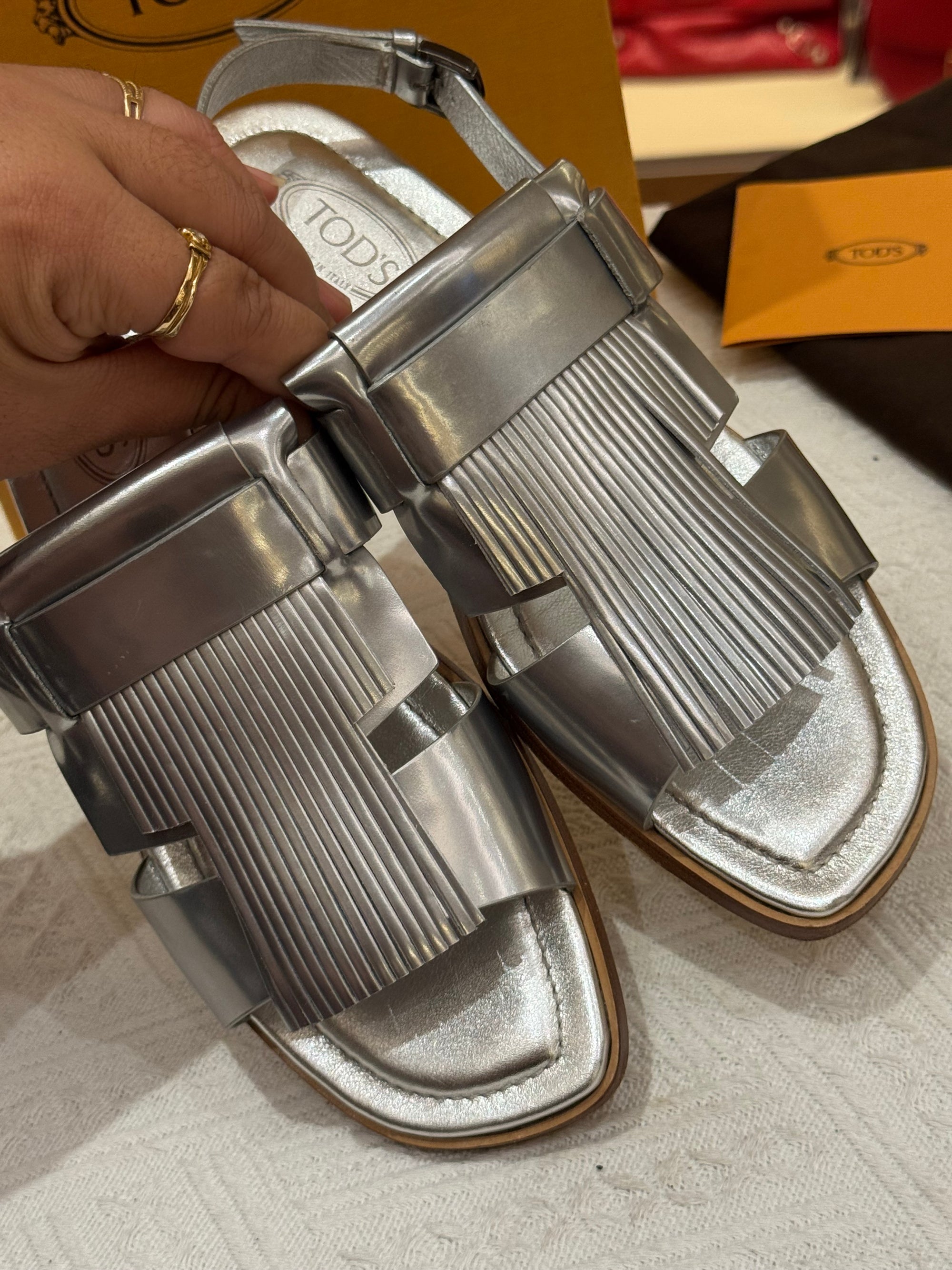 Tods Sandals Fringe