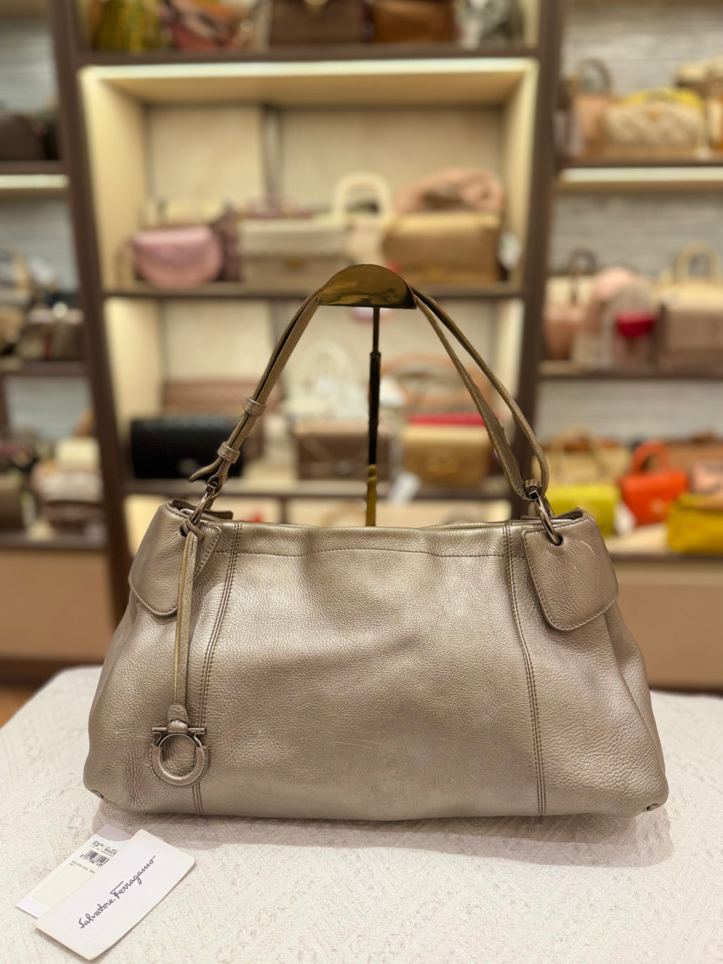 Salvatore Ferragamo Shoulder Gold