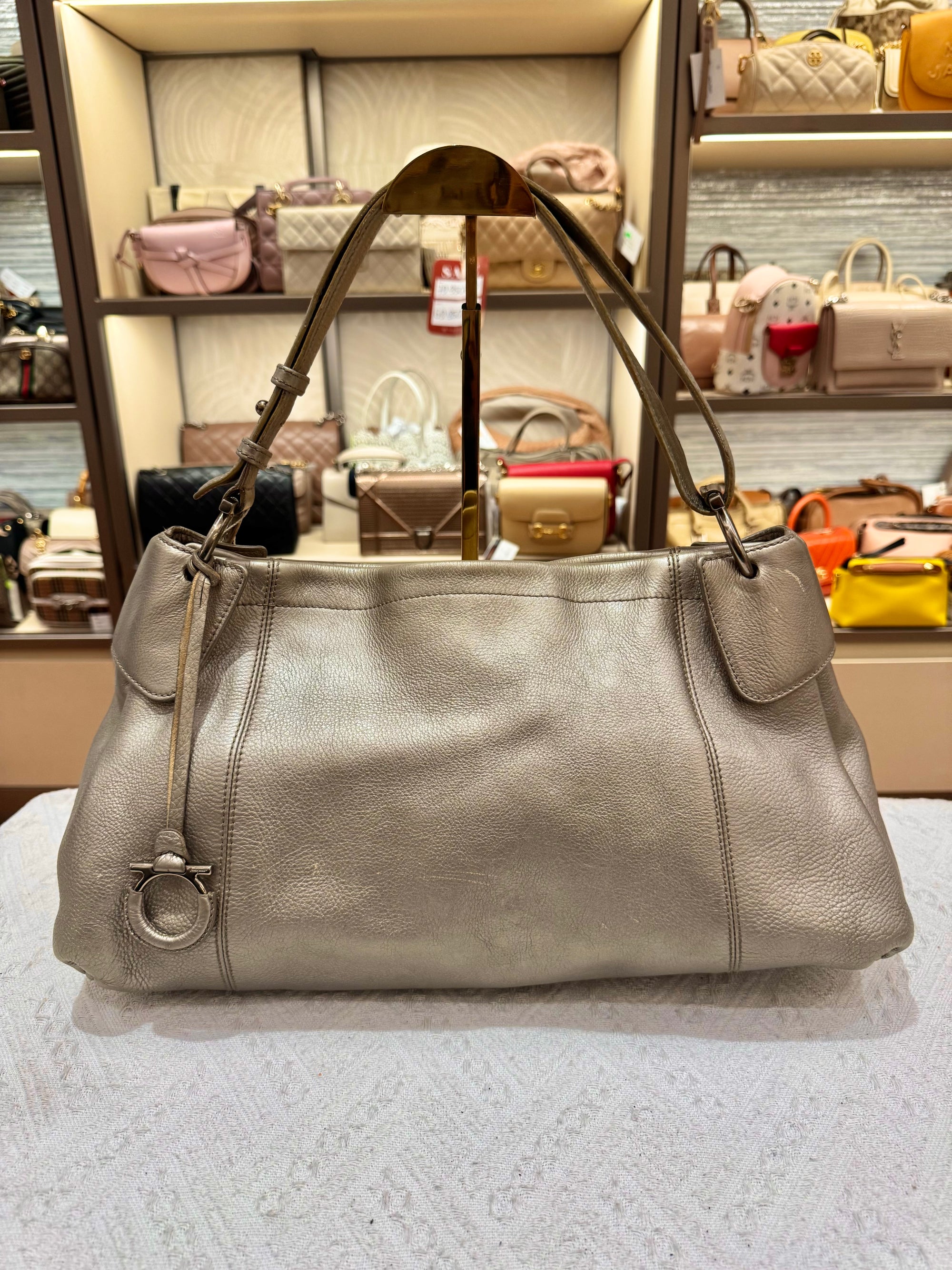 Salvatore Ferragamo Shoulder Gold