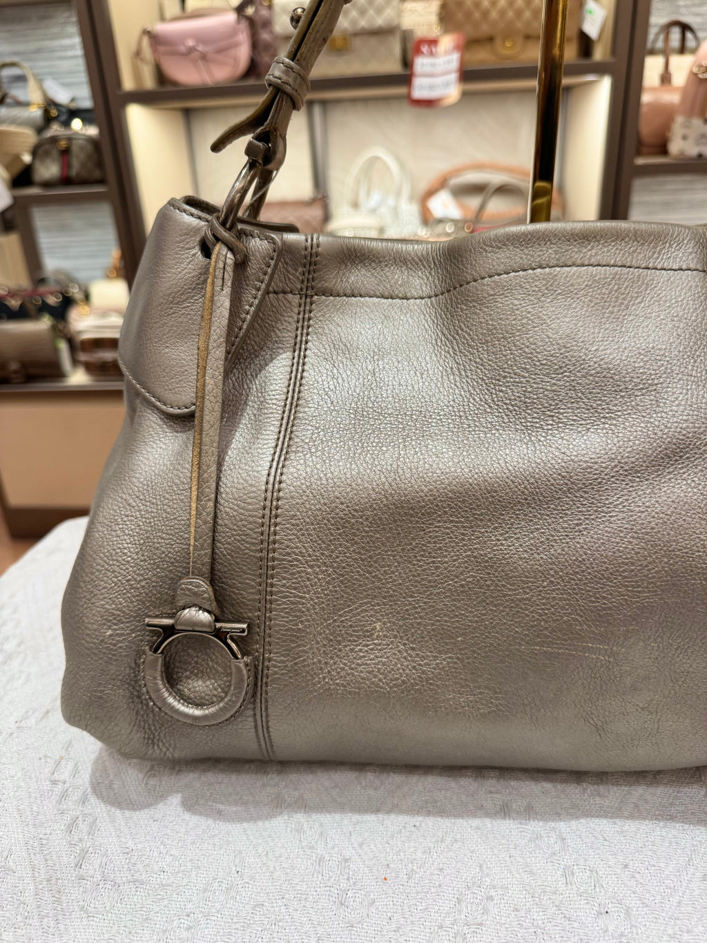 Salvatore Ferragamo Shoulder Gold