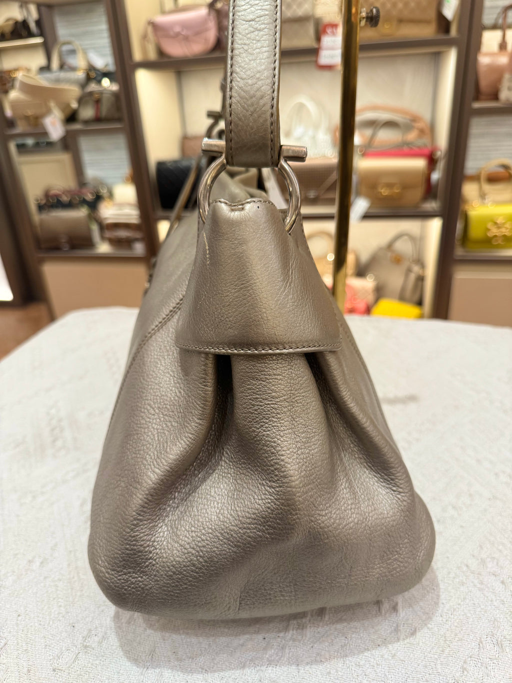 Salvatore Ferragamo Shoulder Gold