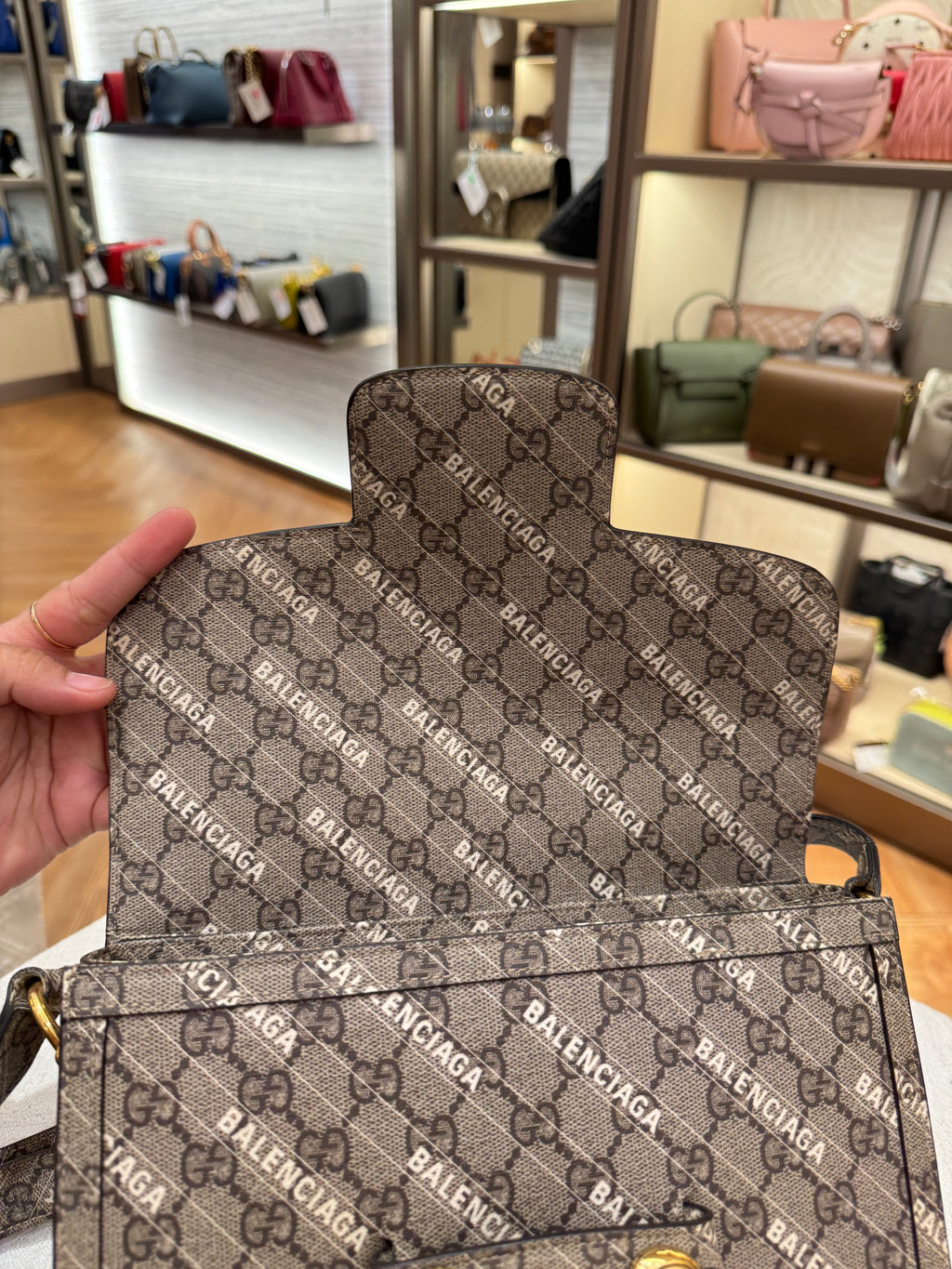 Gucci X Balenciaga Horsebit Monogram