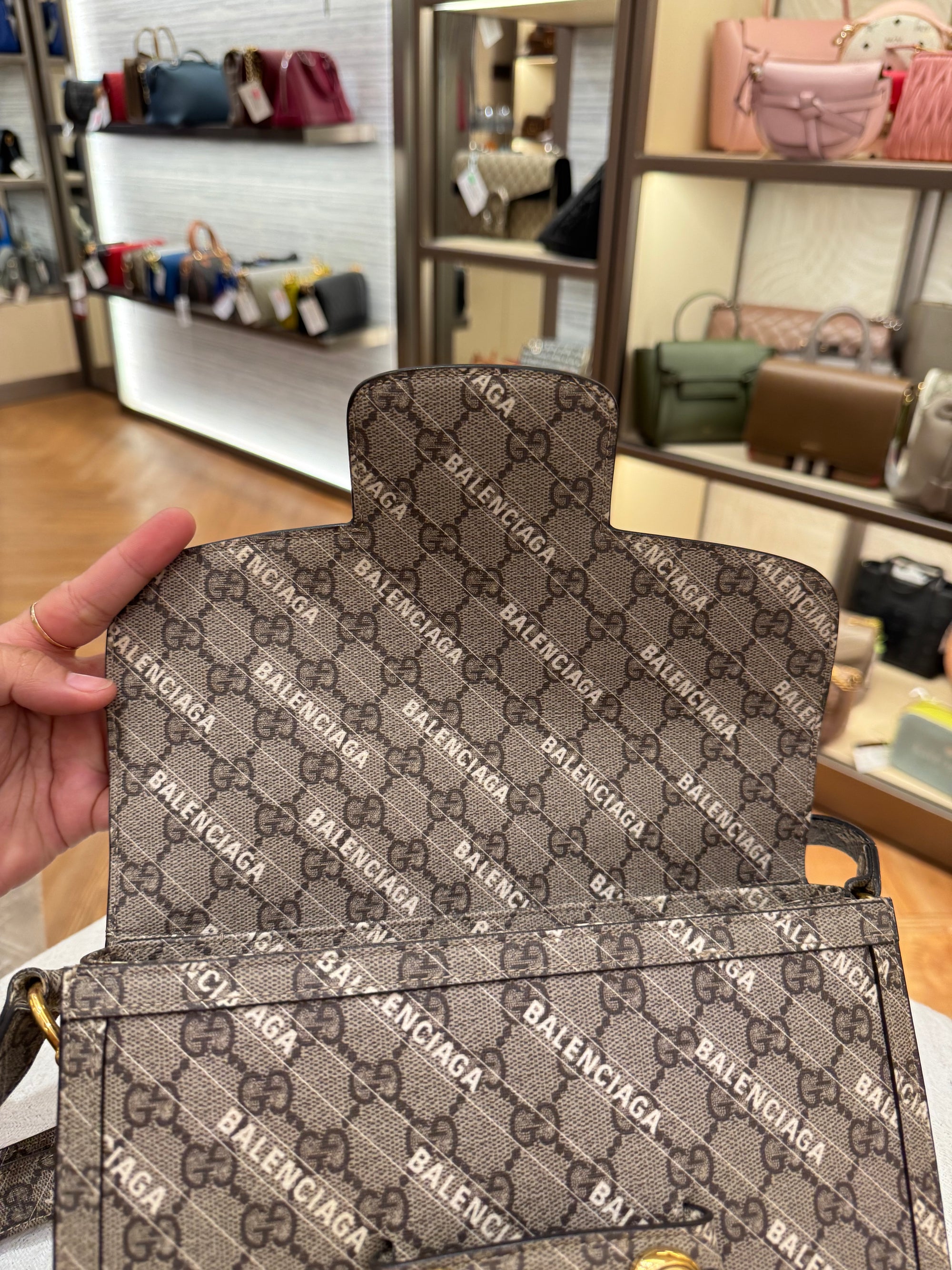 Gucci X Balenciaga Horsebit Monogram
