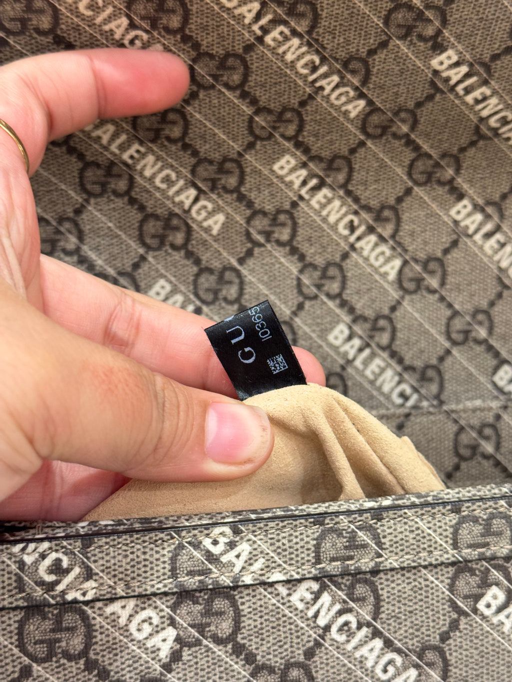 Gucci X Balenciaga Horsebit Monogram